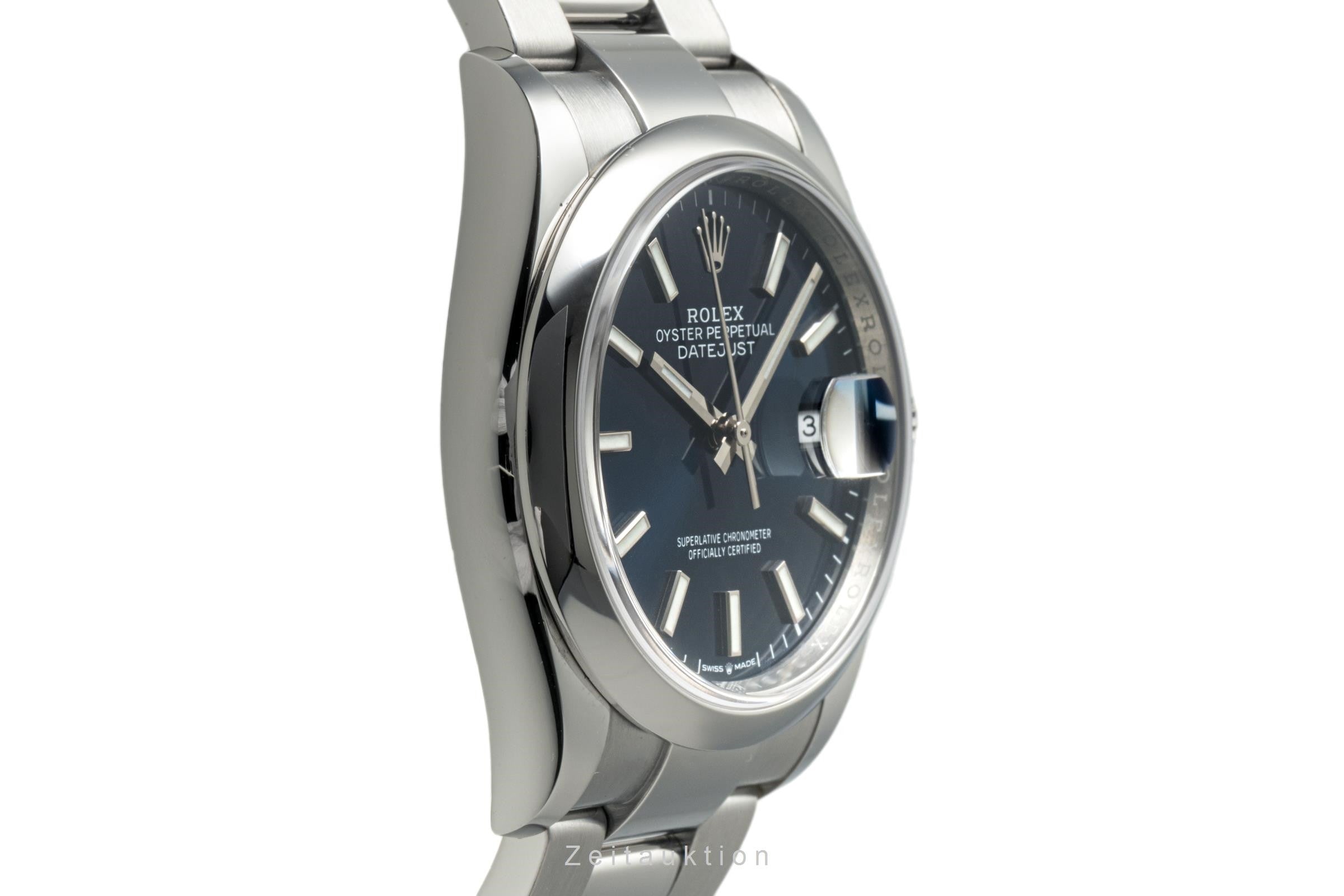 Rolex Datejust 36 Blue Dial Oyster Edelstahl Automatik Herrenuhr Ref. 126200  [2304018]