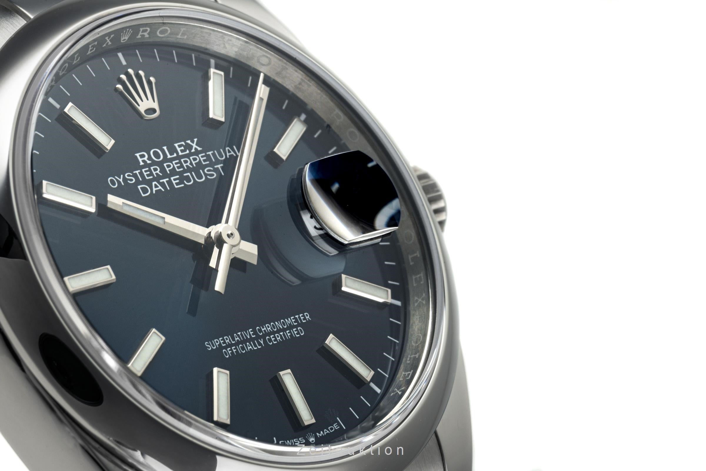 Rolex Datejust 36 Blue Dial Oyster Edelstahl Automatik Herrenuhr Ref. 126200  [2304018]