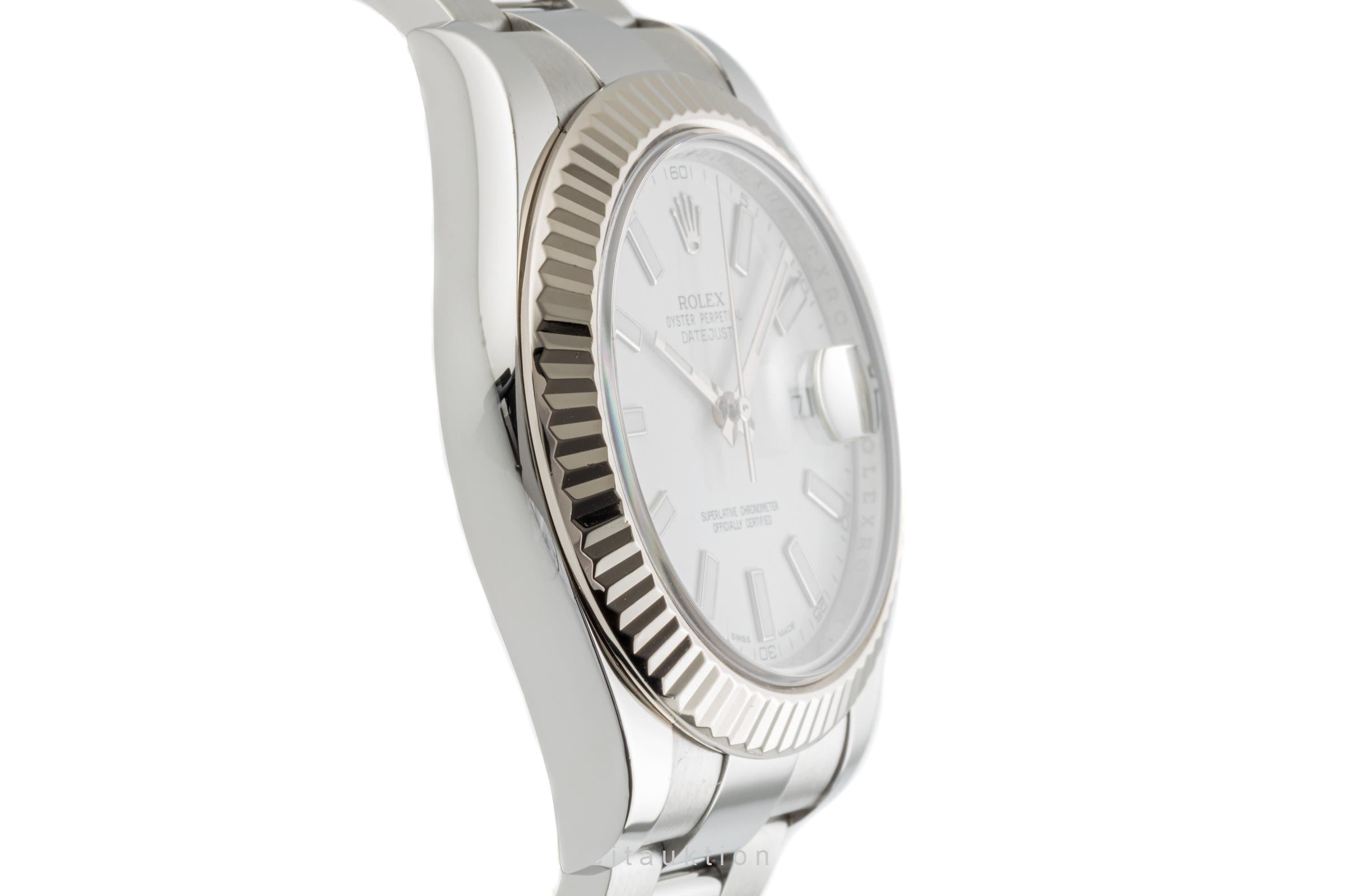 Rolex Datejust 41 Stahl / Weissgold Automatik Herrenuhr Ref 116334 VP: 12050,- € [2304025]