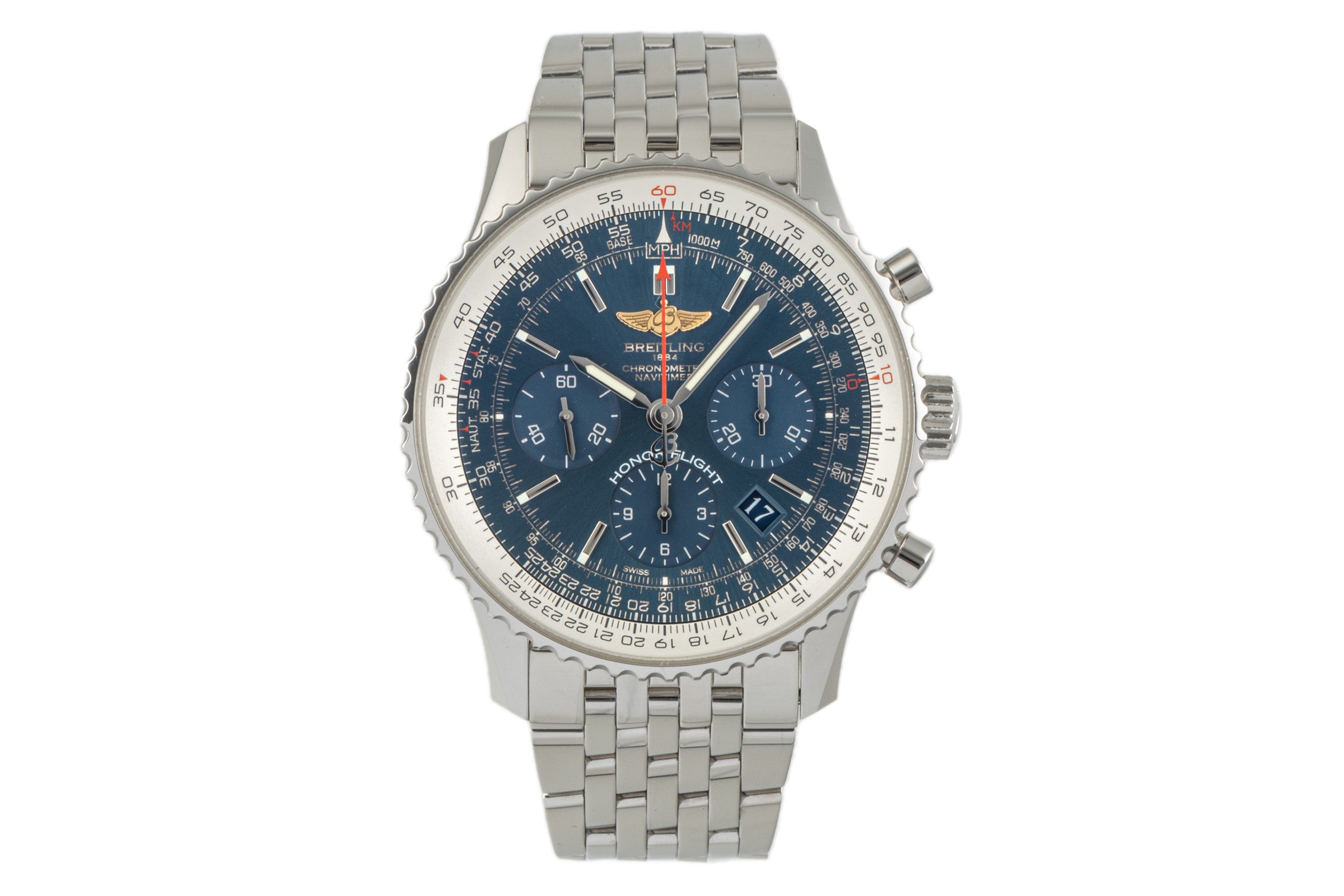 Breitling Navitimer 01 Honor Flight Chronograph Blue Dial Stahl Automatik AB0120 [2304039]