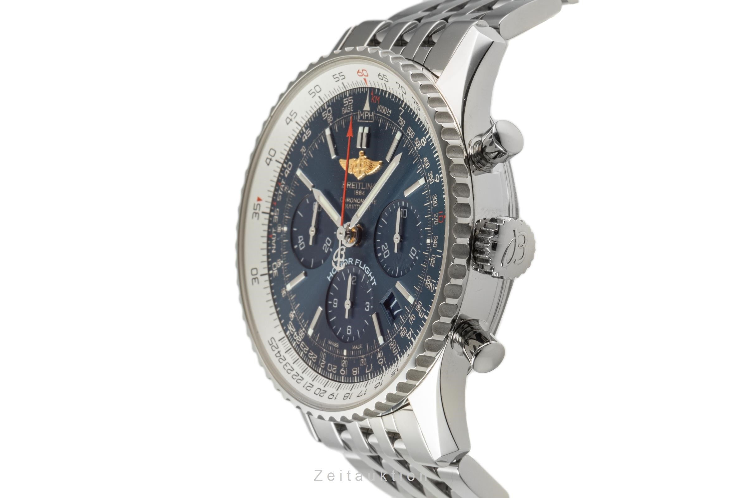 Breitling Navitimer 01 Honor Flight Chronograph Blue Dial Stahl Automatik AB0120 [2304039]