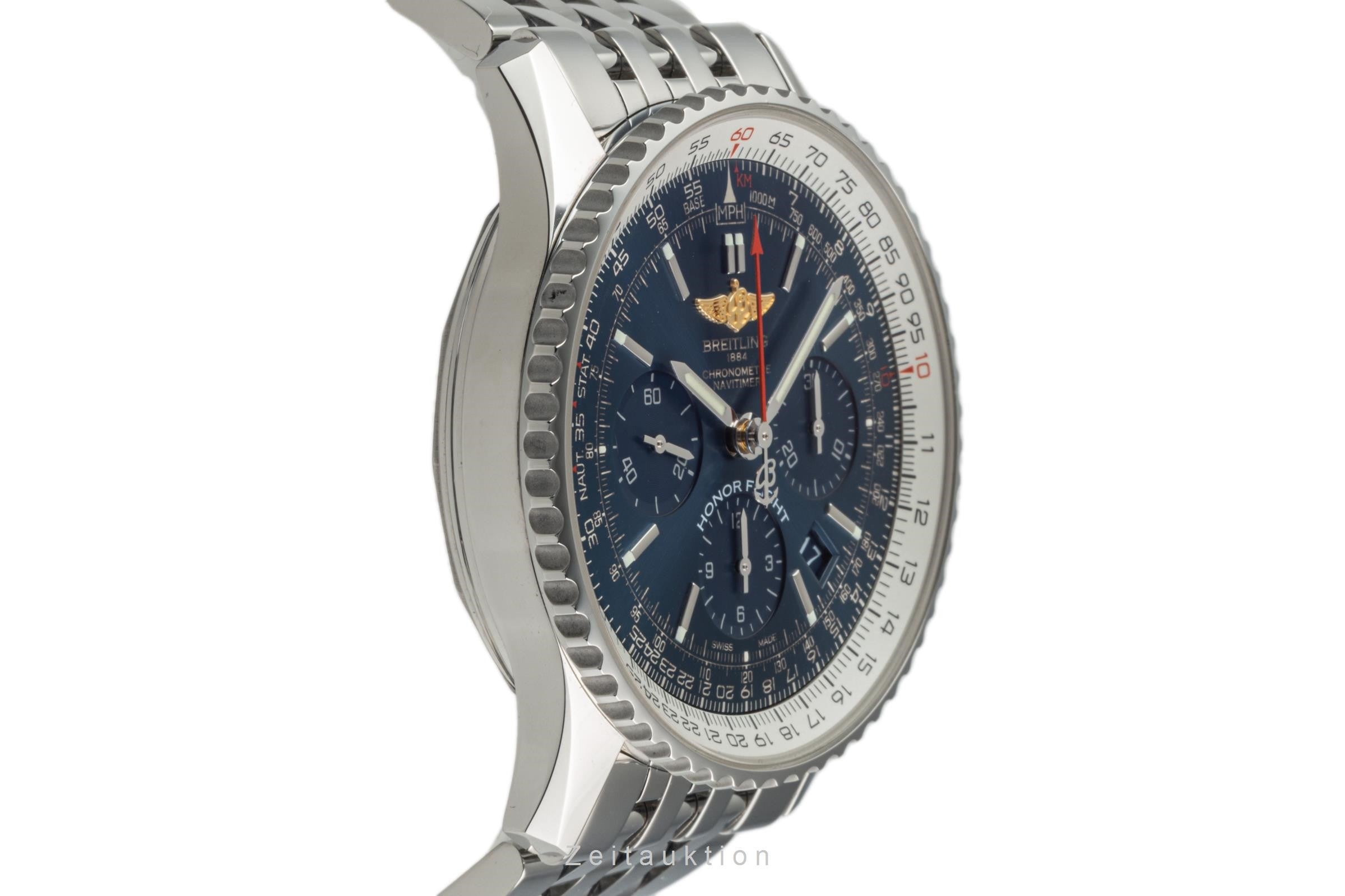 Breitling Navitimer 01 Honor Flight Chronograph Blue Dial Stahl Automatik AB0120 [2304039]