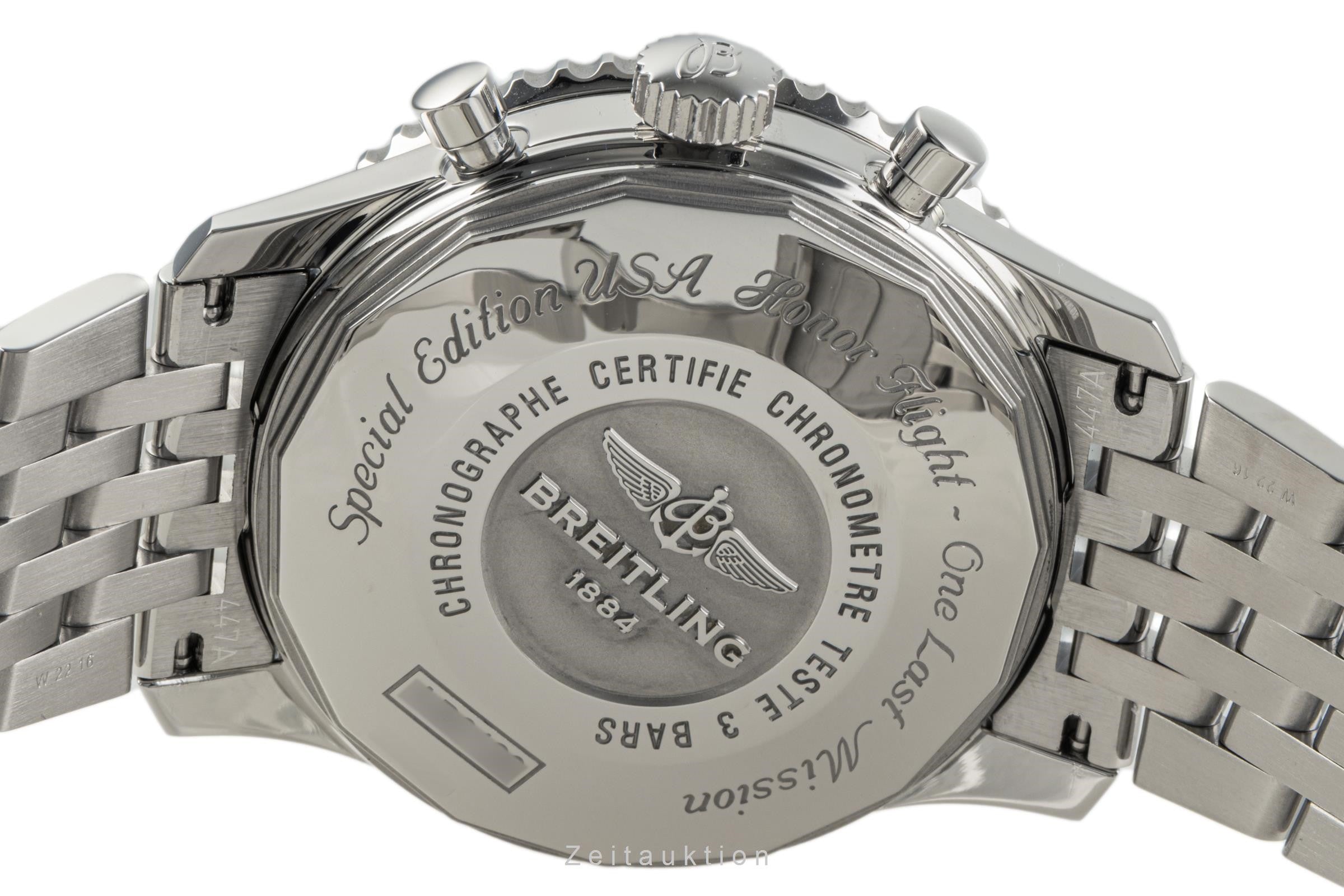 Breitling Navitimer 01 Honor Flight Chronograph Blue Dial Stahl Automatik AB0120 [2304039]