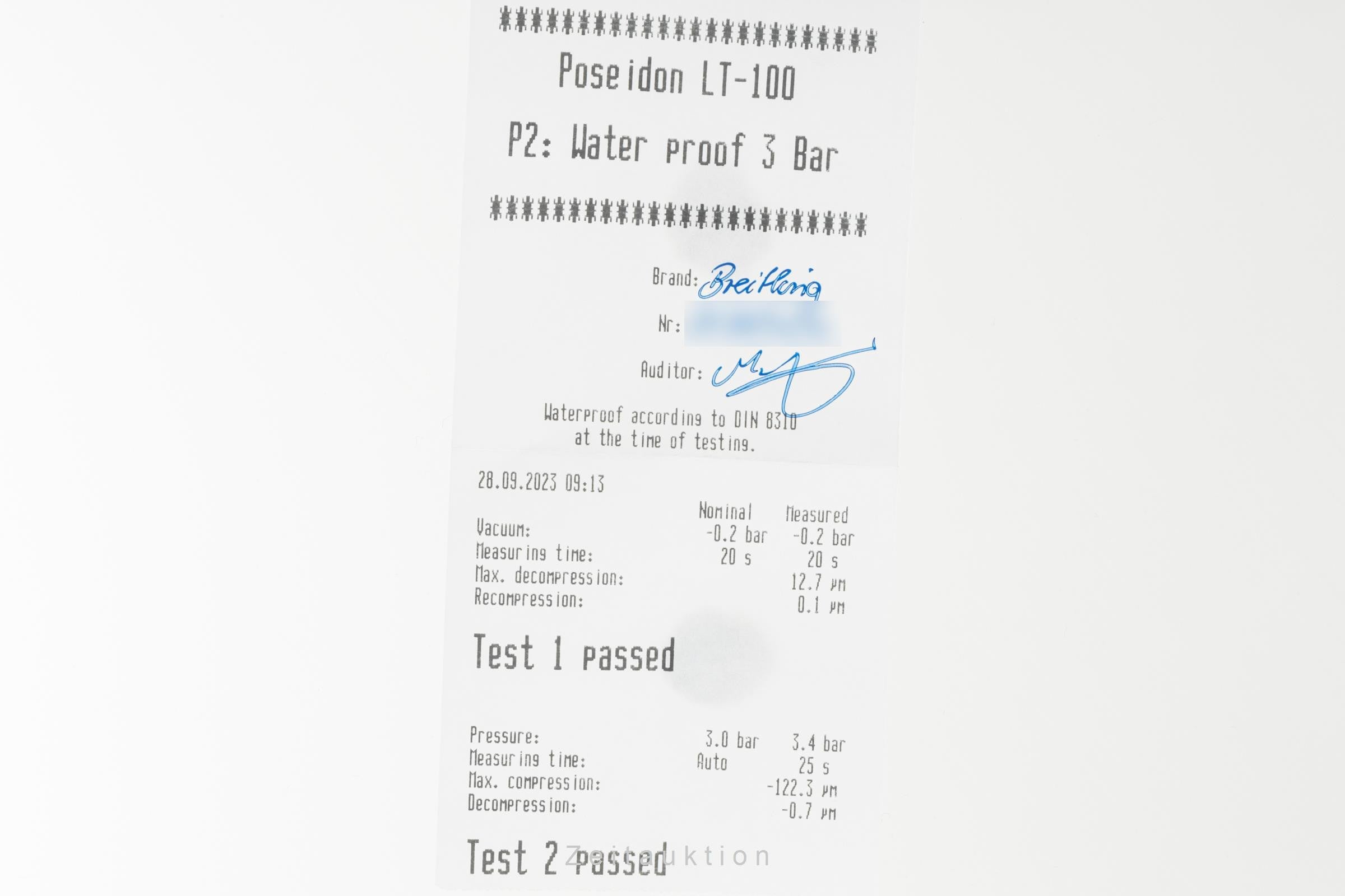 Breitling Navitimer 01 Honor Flight Chronograph Blue Dial Stahl Automatik AB0120 [2304039]