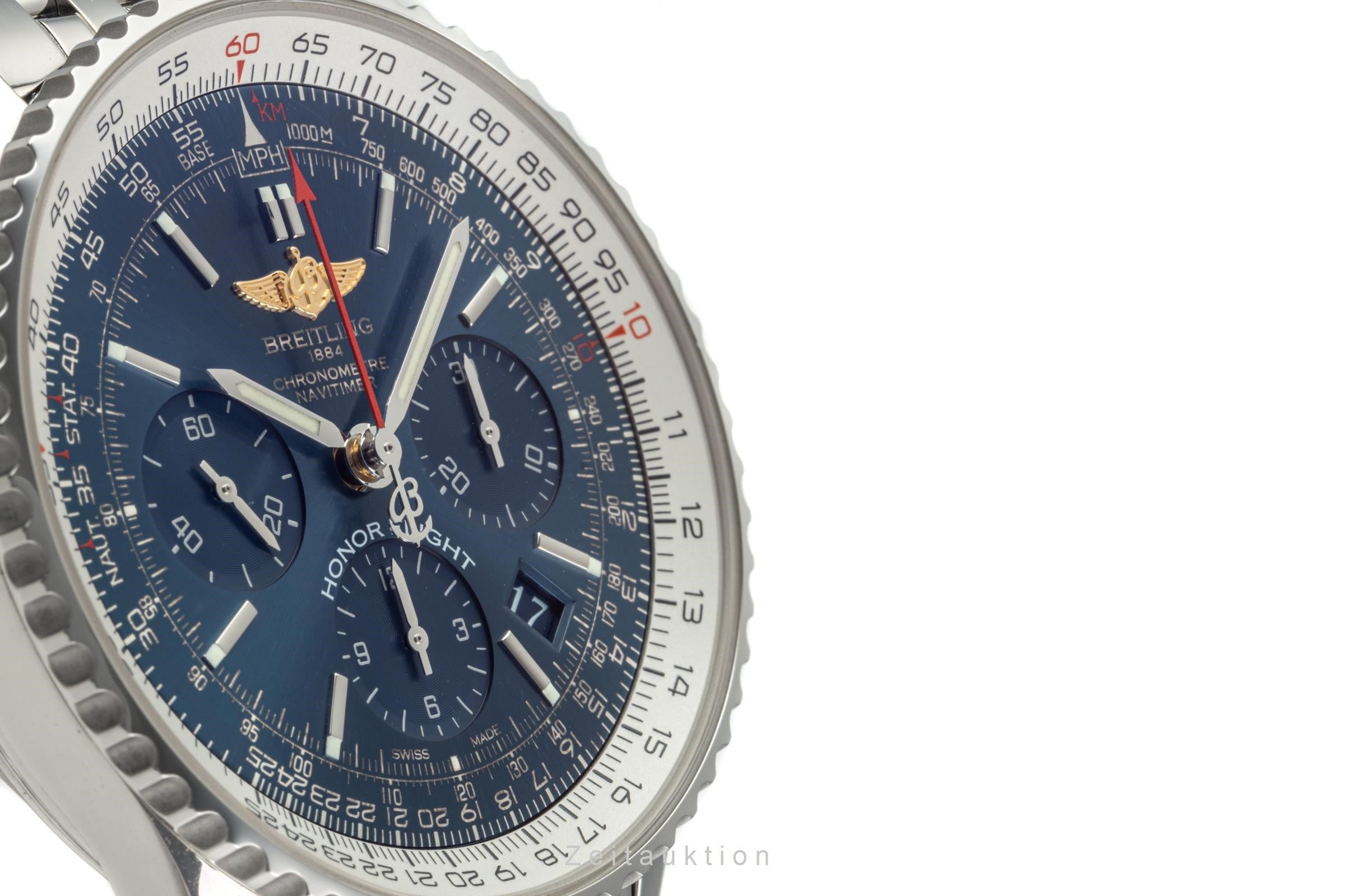 Breitling Navitimer 01 Honor Flight Chronograph Blue Dial Stahl Automatik AB0120 [2304039]