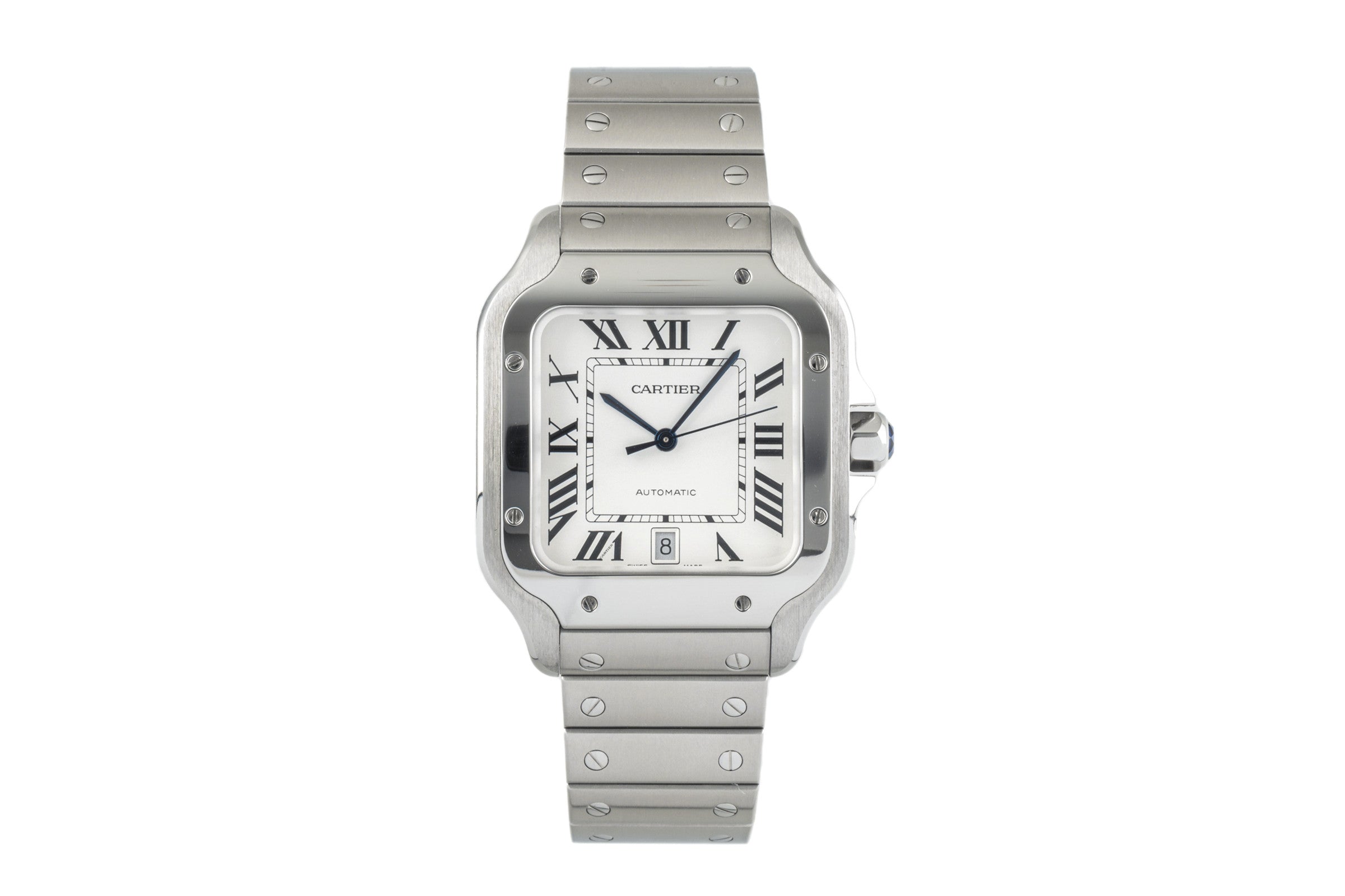 Cartier Santos acciaio automatismo orologio da uomo WSSA0009 LP: 7900EUR  [2304137]