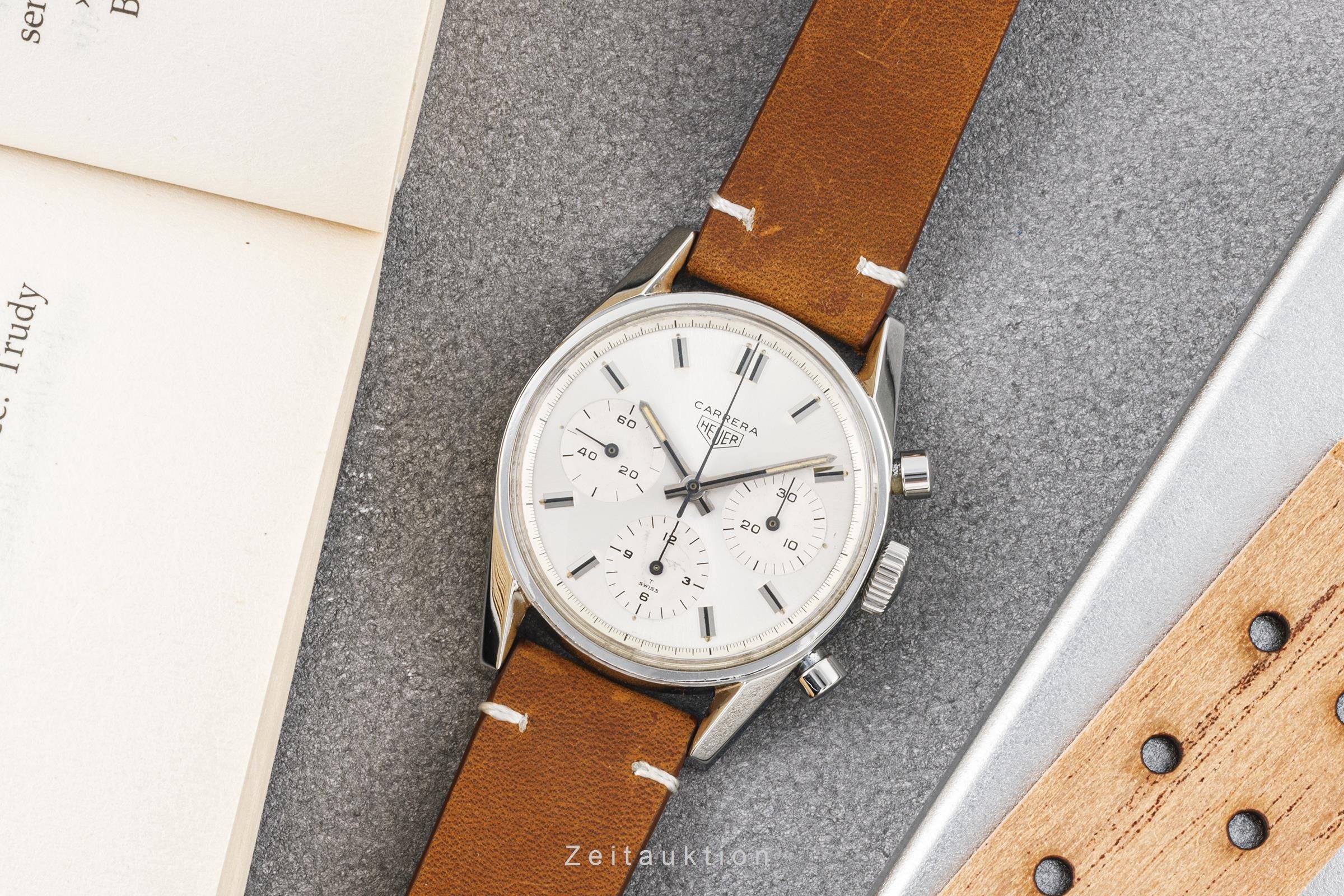 Tag Heuer Carrera chronograph steel manual winding men's watch 2447 LP: 0EUR  [2304164]