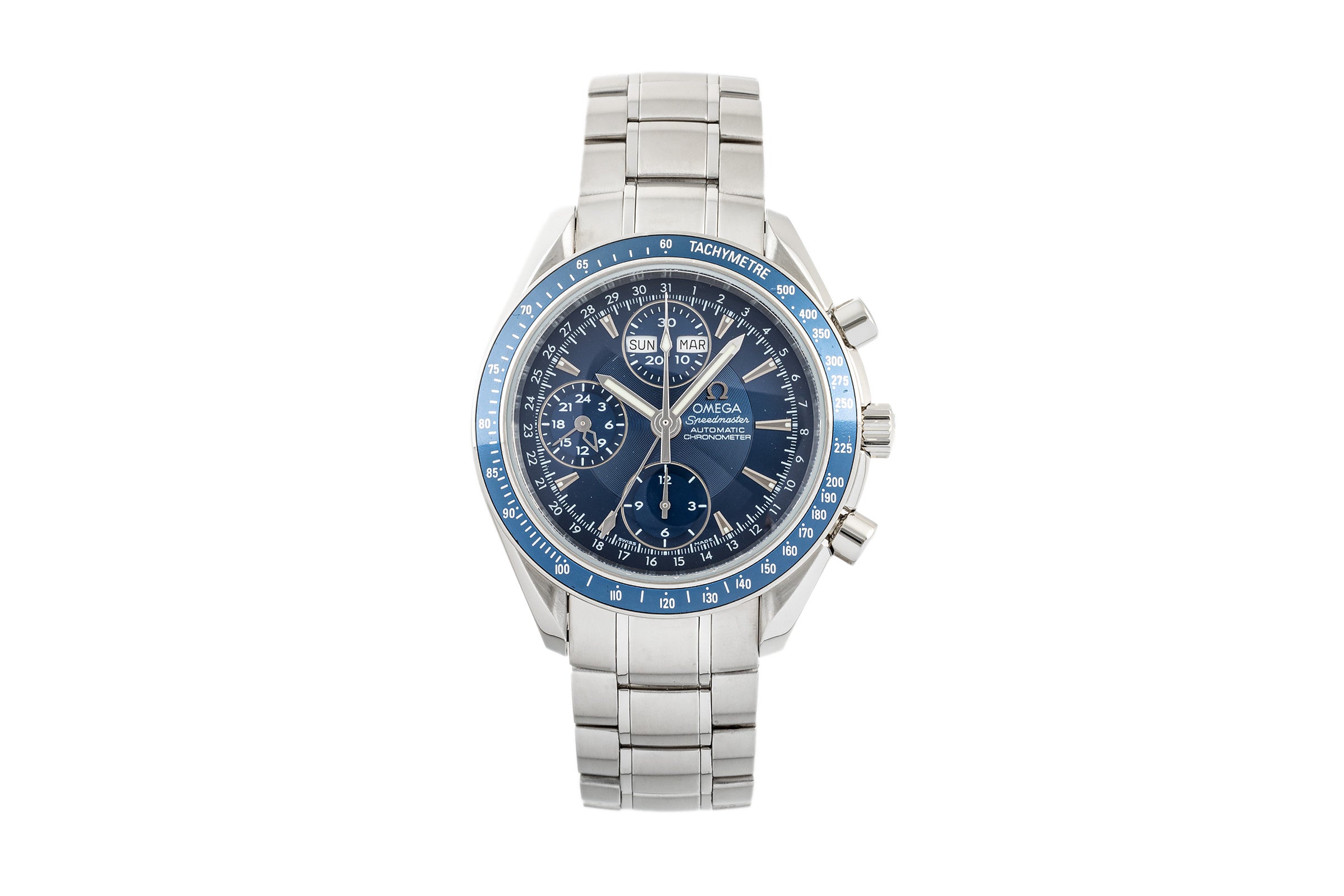 Omega Speedmaster chronograph steel automatic men's watch 178.0058, 3222.80.00 LP: 6100EUR  [2304176]