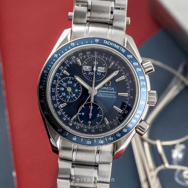 Omega Speedmaster chronograph steel automatic men's watch 178.0058, 3222.80.00 LP: 6100EUR  [2304176]