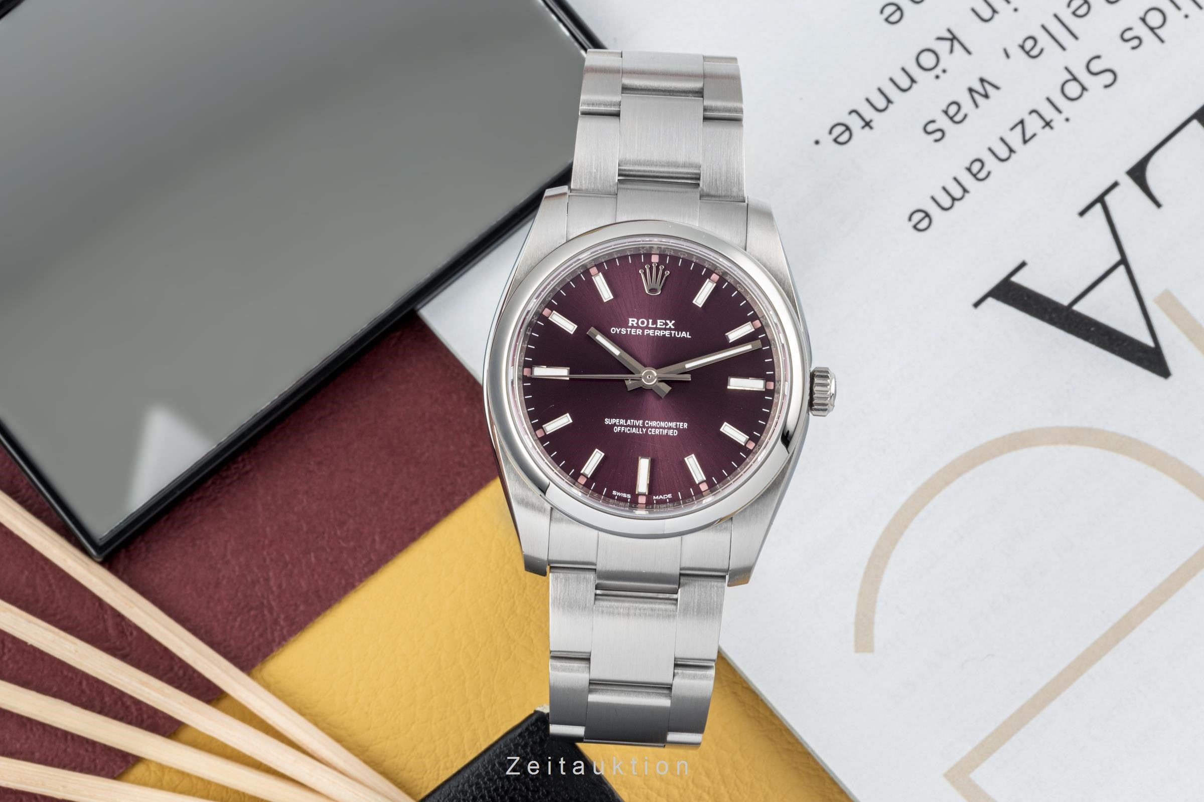 Rolex Oyster Perpetual acier automatique montre pour hommes 114200  [2304192]