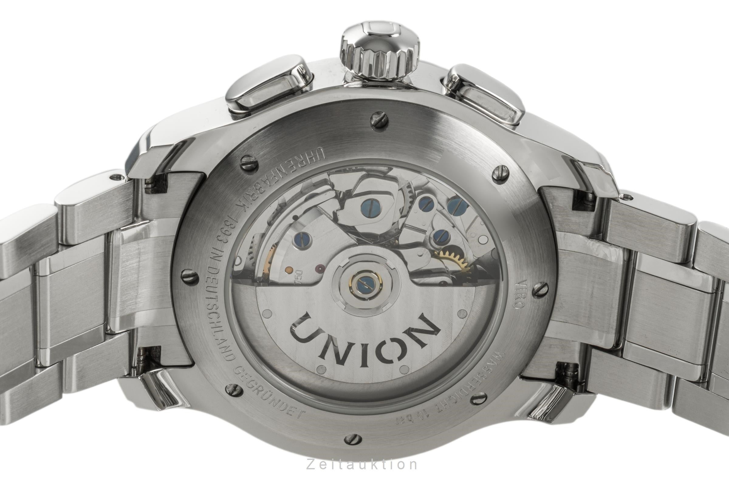 Union Glashütte Viro Chronograph Stahl Automatik Herrenuhr D001.414A VP: 2550,-€ [2304246]
