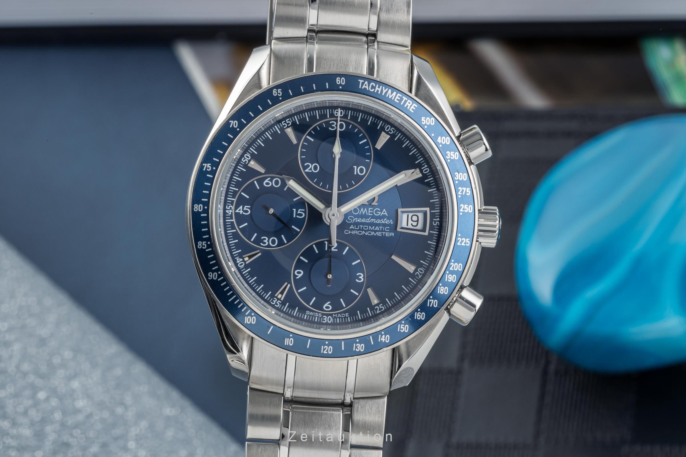 Omega Speedmaster chronograph steel automatic men's watch 3212.80.00, 178.0057 LP: 6100EUR  [2304258]