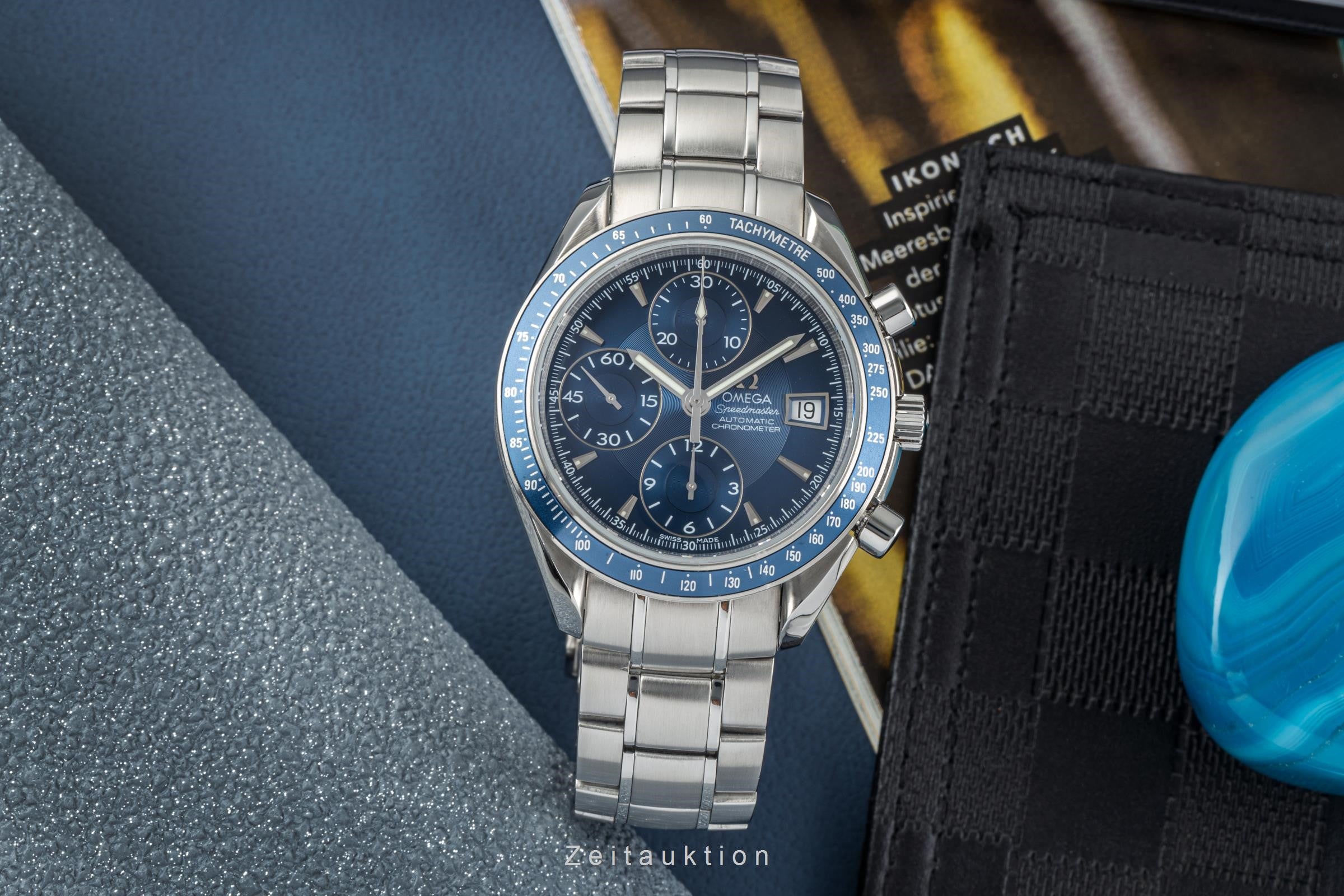 Omega Speedmaster chronograph steel automatic men's watch 3212.80.00, 178.0057 LP: 6100EUR  [2304258]