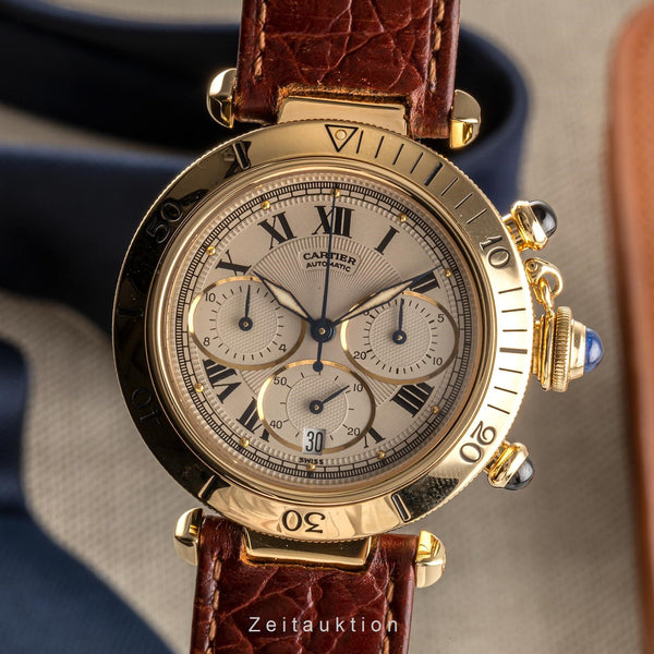 Cartier Pasha chronographe or 18 ct automatique montre pour hommes 2111, W3007751 LP: 27900EUR  [2304268]