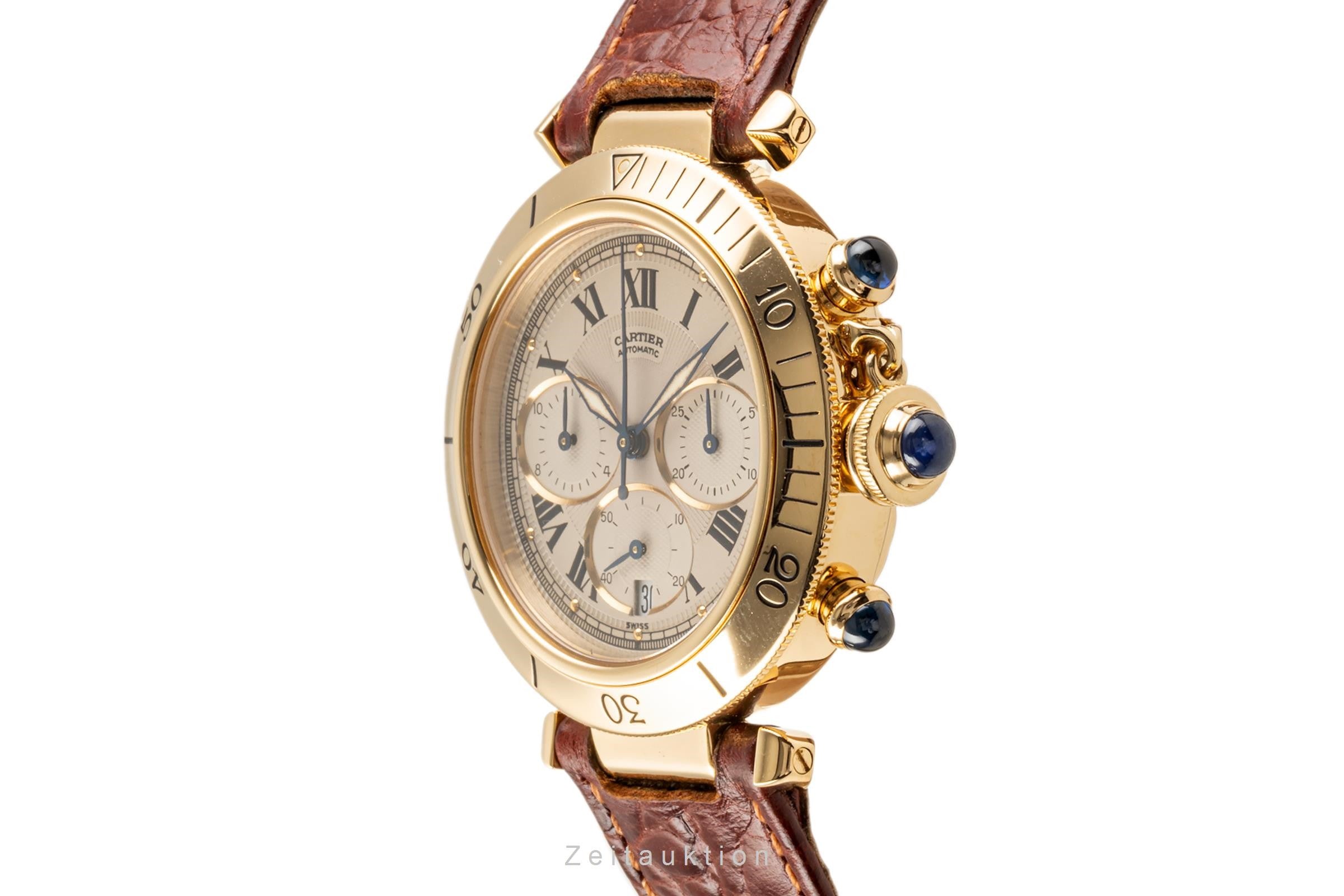 Cartier Pasha chronographe or 18 ct automatique montre pour hommes 2111, W3007751 LP: 27900EUR  [2304268]
