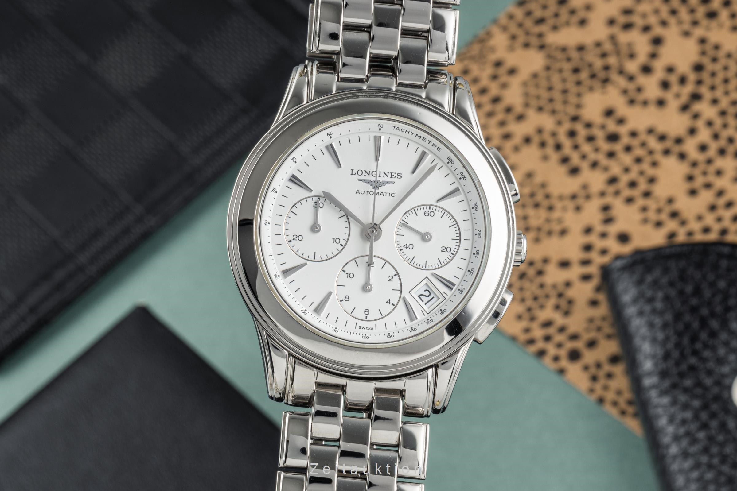Longines Flagship chronograph steel automatic Kal. L.650.2 Ref. L4