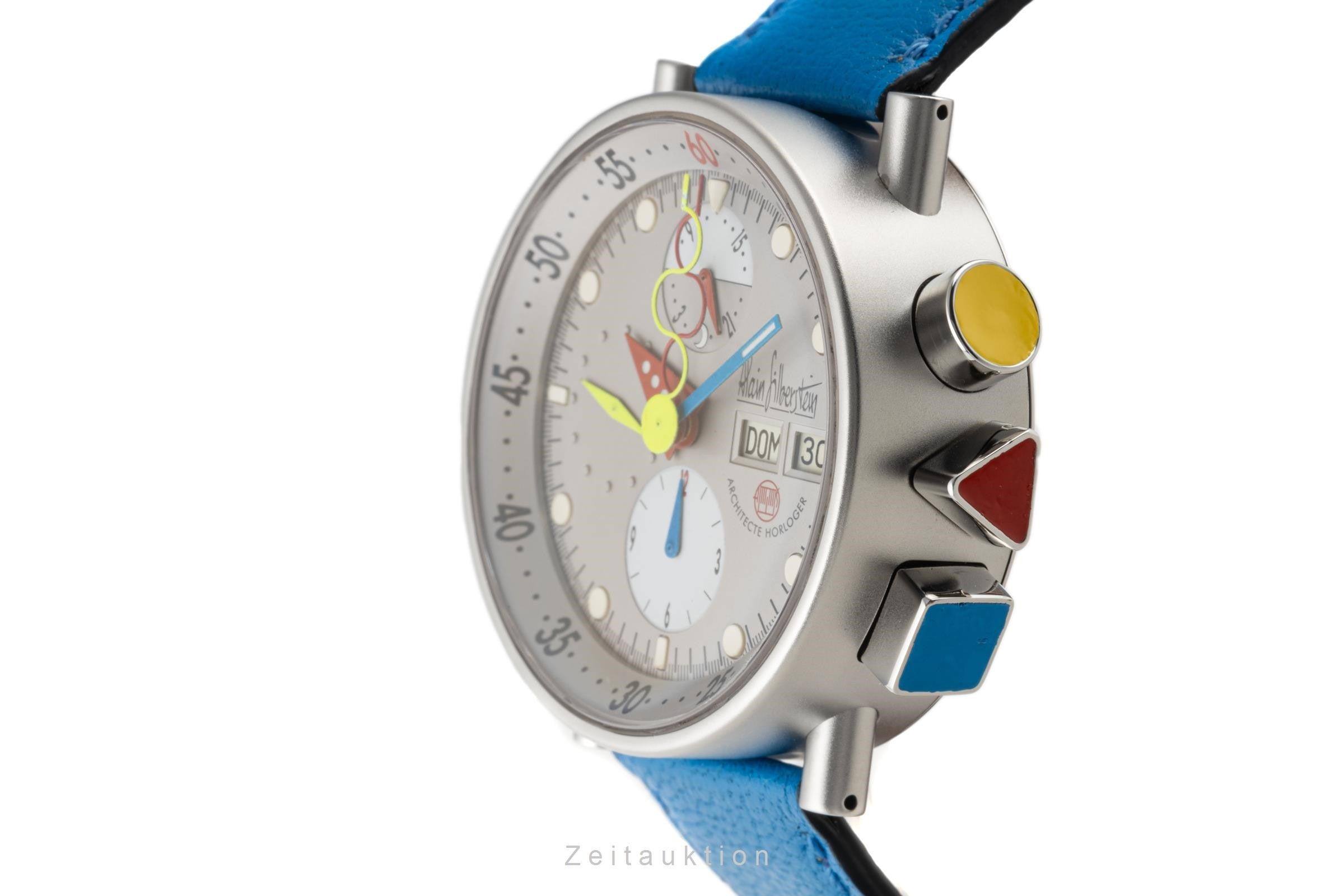 Alain Silberstein Krono Bauhaus Chronograph Stahl Automatik Herrenuhr Limitiert [2304286]