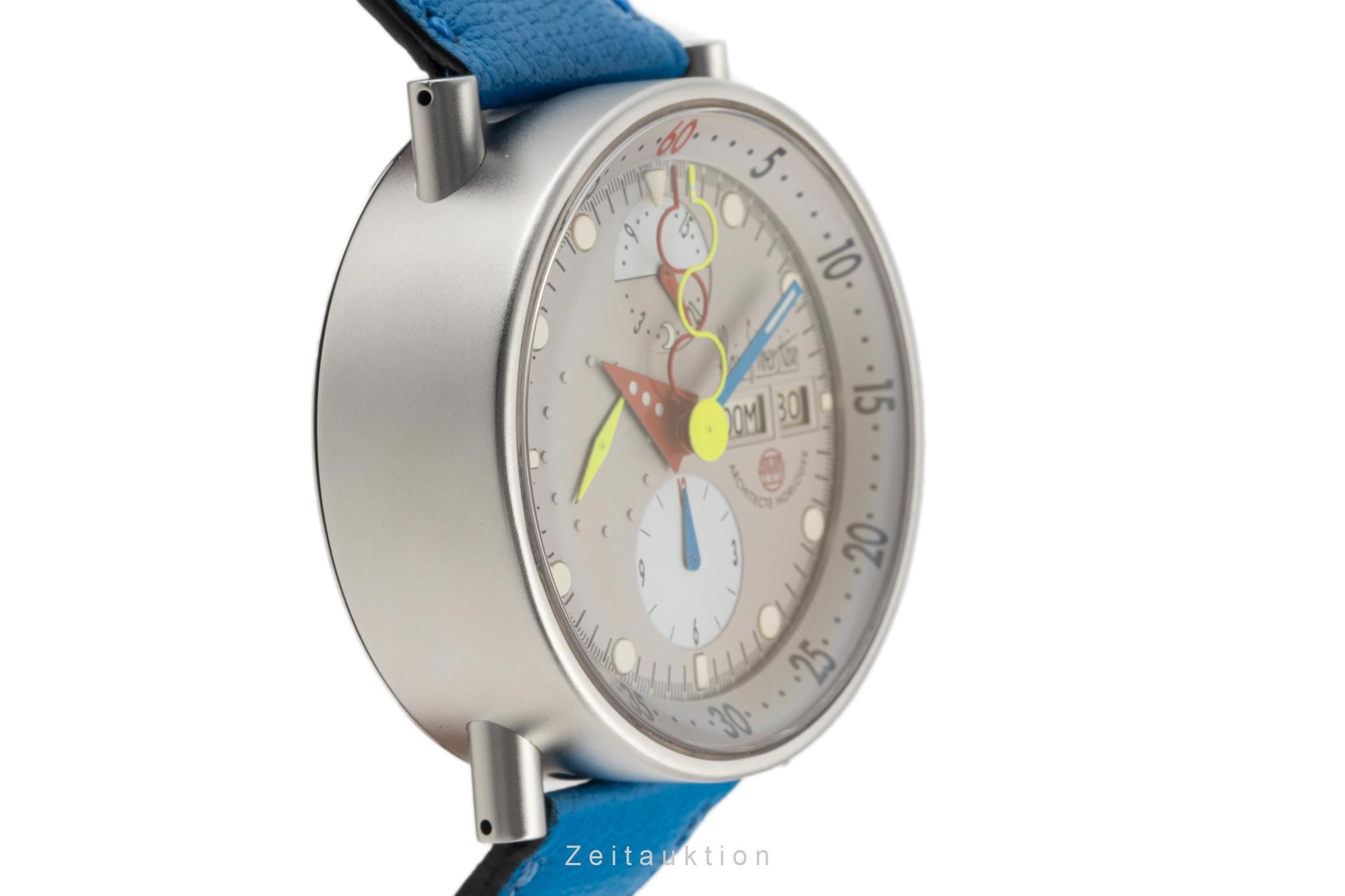 Alain Silberstein Krono Bauhaus Chronograph Stahl Automatik Herrenuhr Limitiert [2304286]