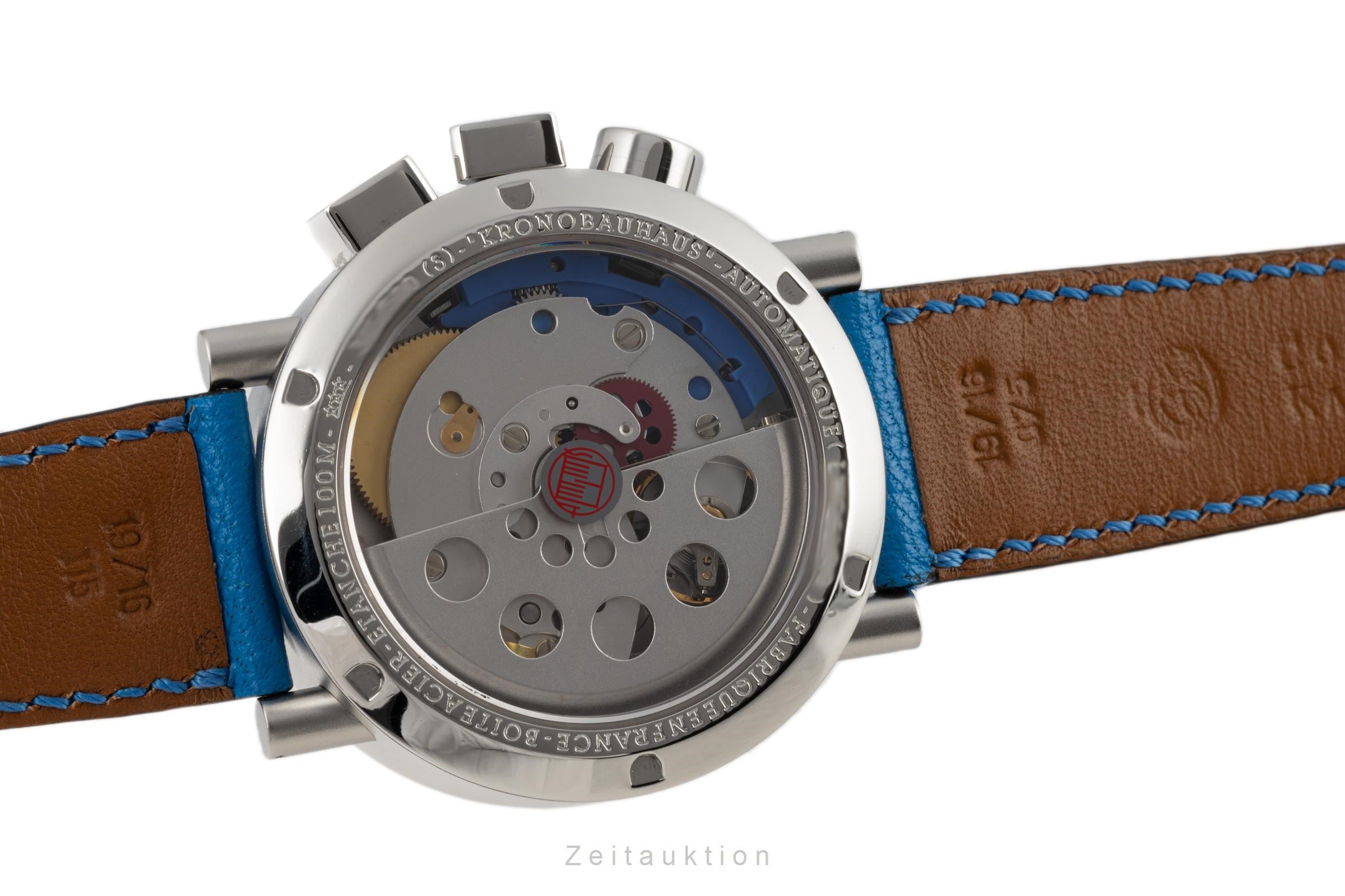 Alain Silberstein Krono Bauhaus Chronograph Stahl Automatik Herrenuhr Limitiert [2304286]