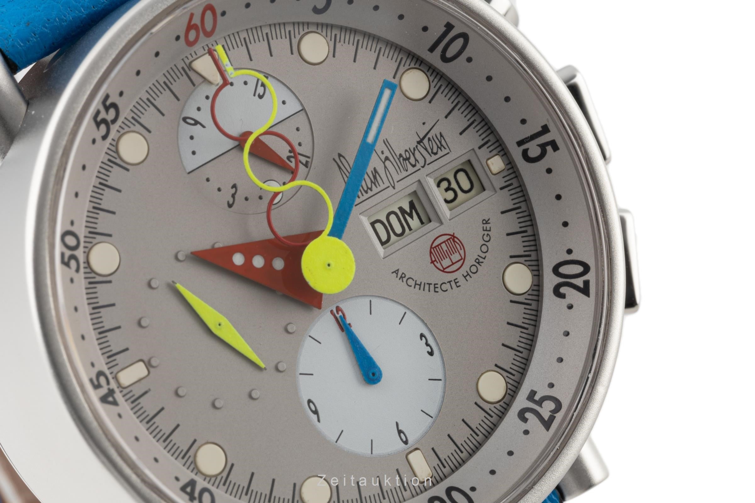 Alain Silberstein Krono Bauhaus Chronograph Stahl Automatik Herrenuhr Limitiert [2304286]