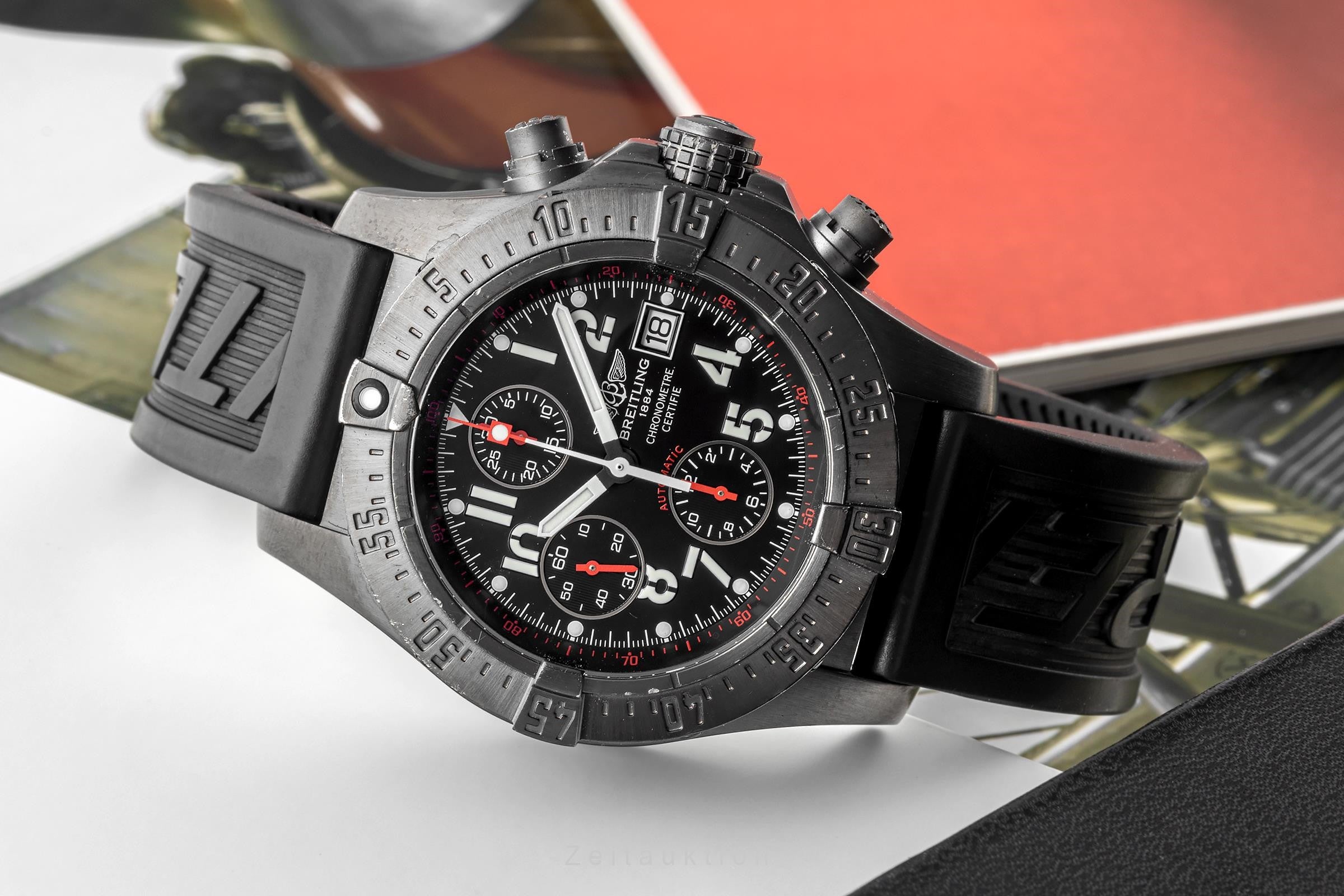 Breitling Avenger Skyland chronograph steel automatic Kal. B13 Ref