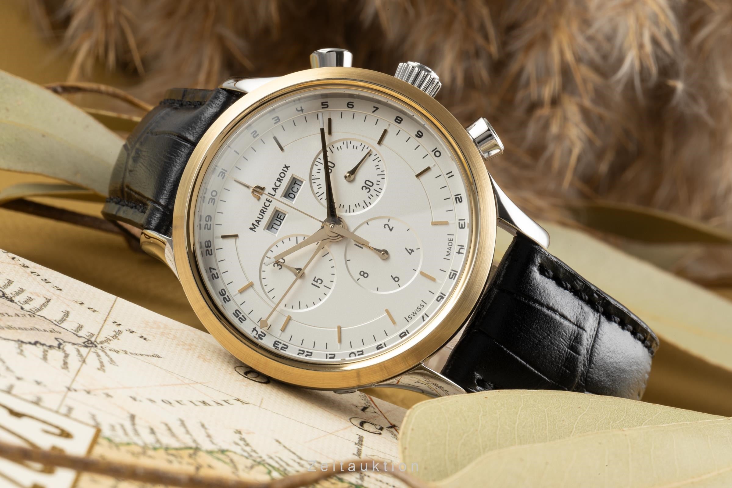 Maurice Lacroix Les Classiques Chronograph Stahl / Gold Herrenuhr Ref. LC1008  [2304339]