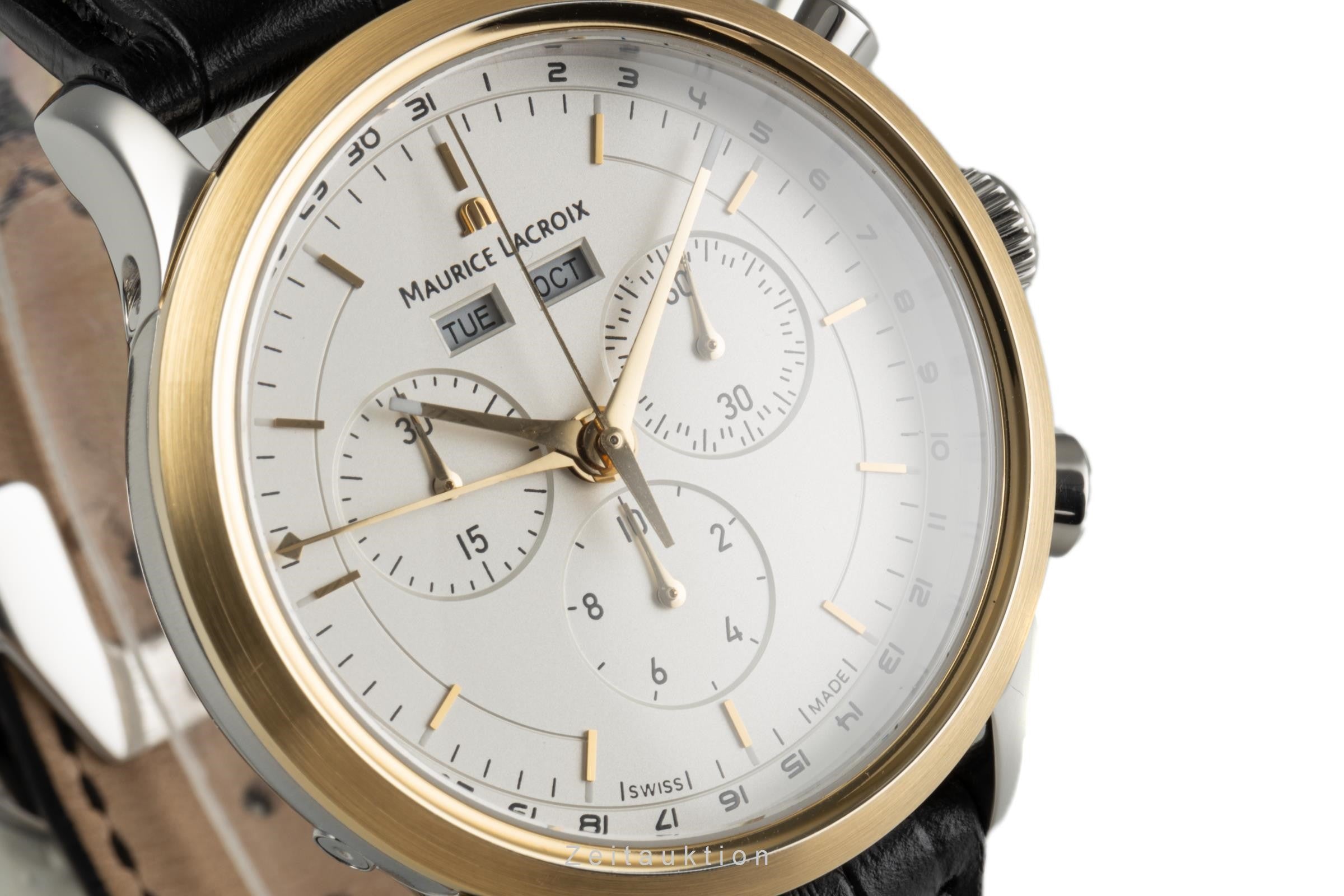 Maurice Lacroix Les Classiques Chronograph Stahl / Gold Herrenuhr Ref. LC1008  [2304339]
