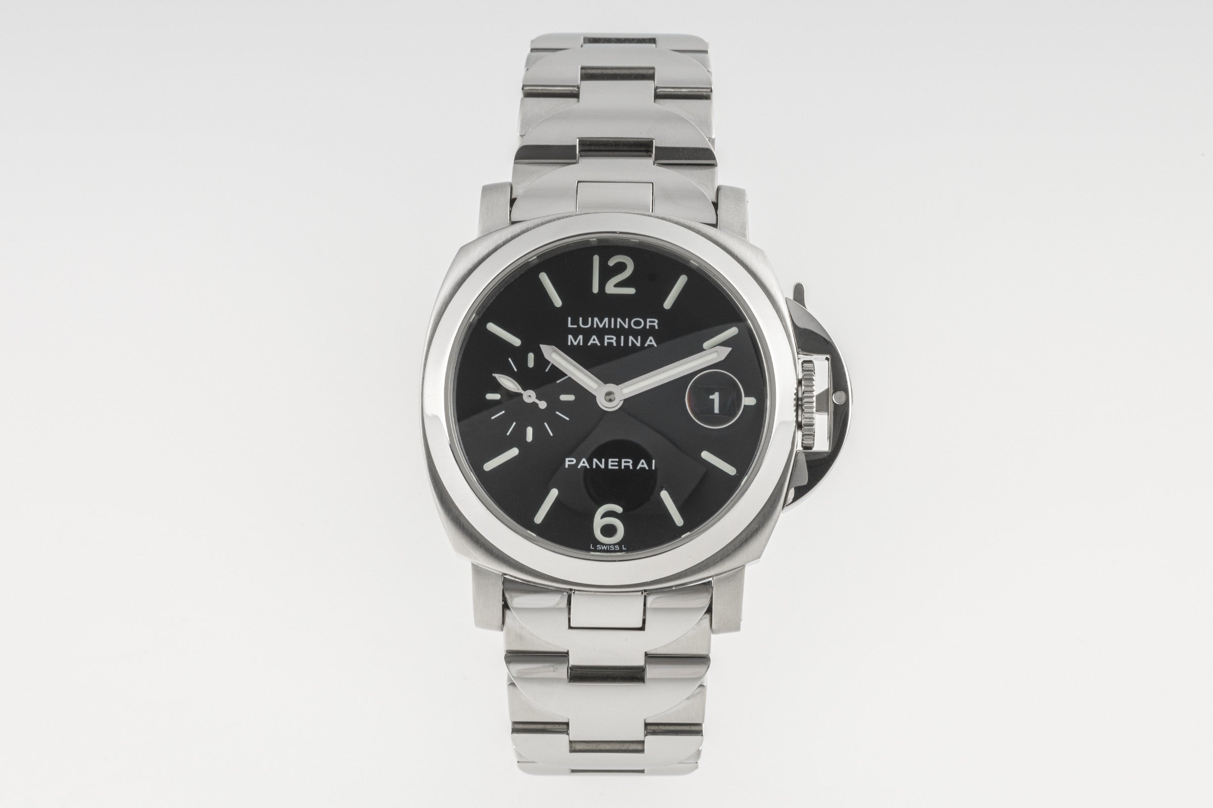 Panerai Luminor Marina acero automático reloj para caballeros PAM00050, OP6560 LP: 7900EUR  [2304347]