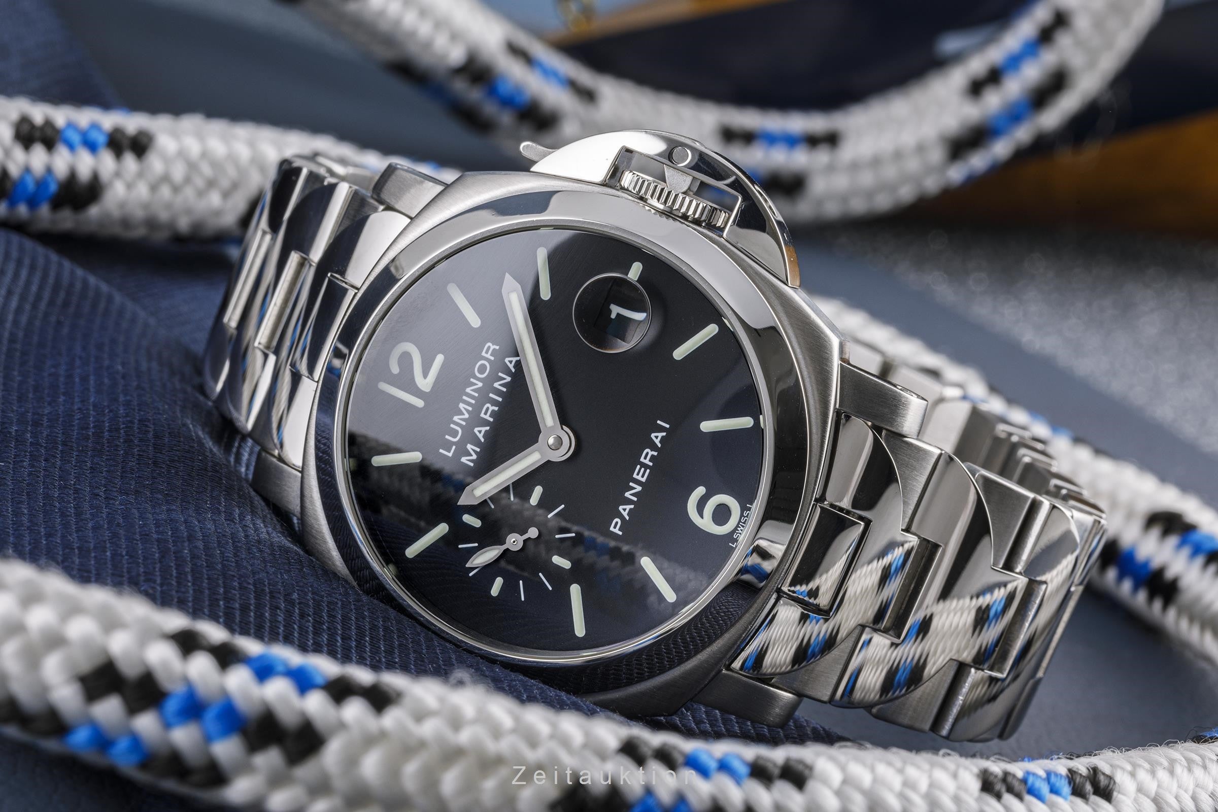 Panerai Luminor Marina acero automático reloj para caballeros PAM00050, OP6560 LP: 7900EUR  [2304347]