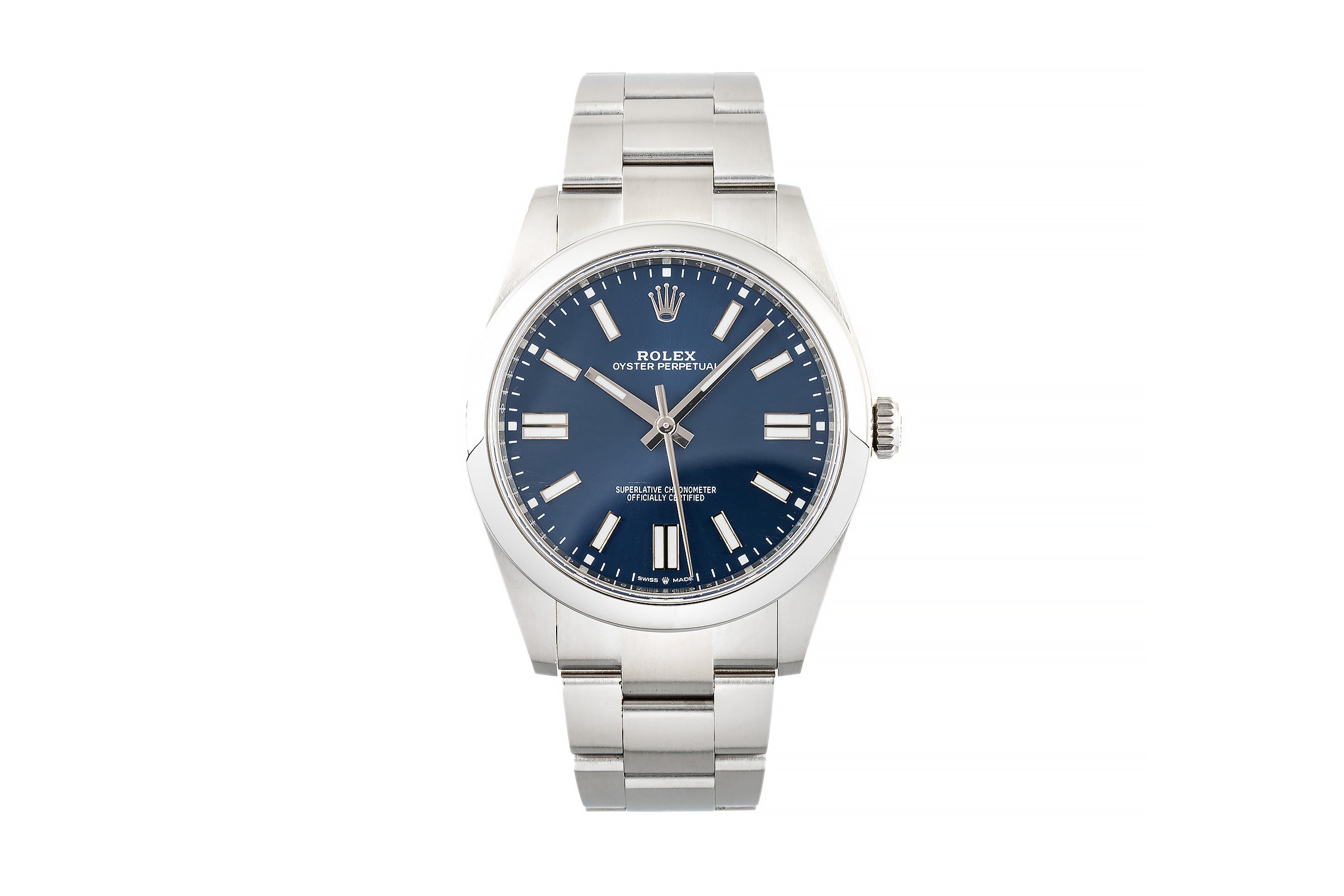Rolex Oyster Perpetual 41 Blue Dial Edelstahl Automatik Herrenuhr Ref. 124300  [2304355]