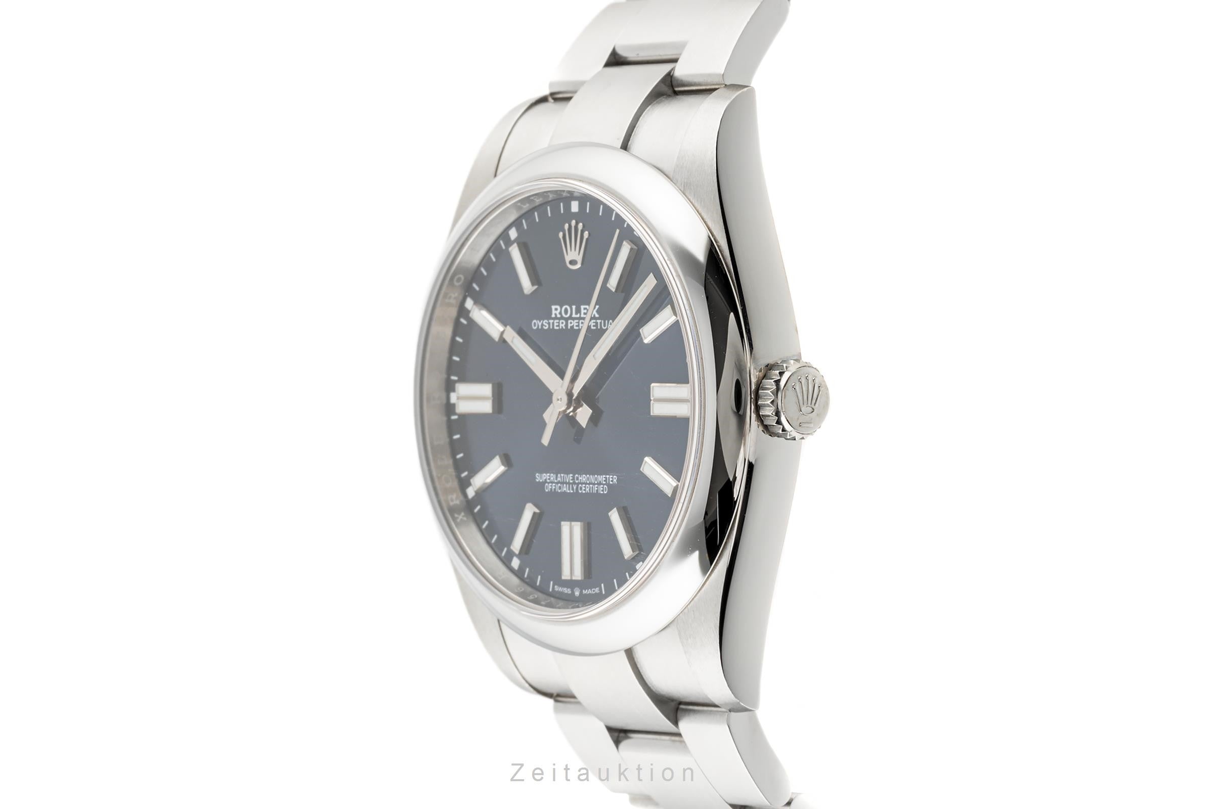 Rolex Oyster Perpetual 41 Blue Dial Edelstahl Automatik Herrenuhr Ref. 124300  [2304355]