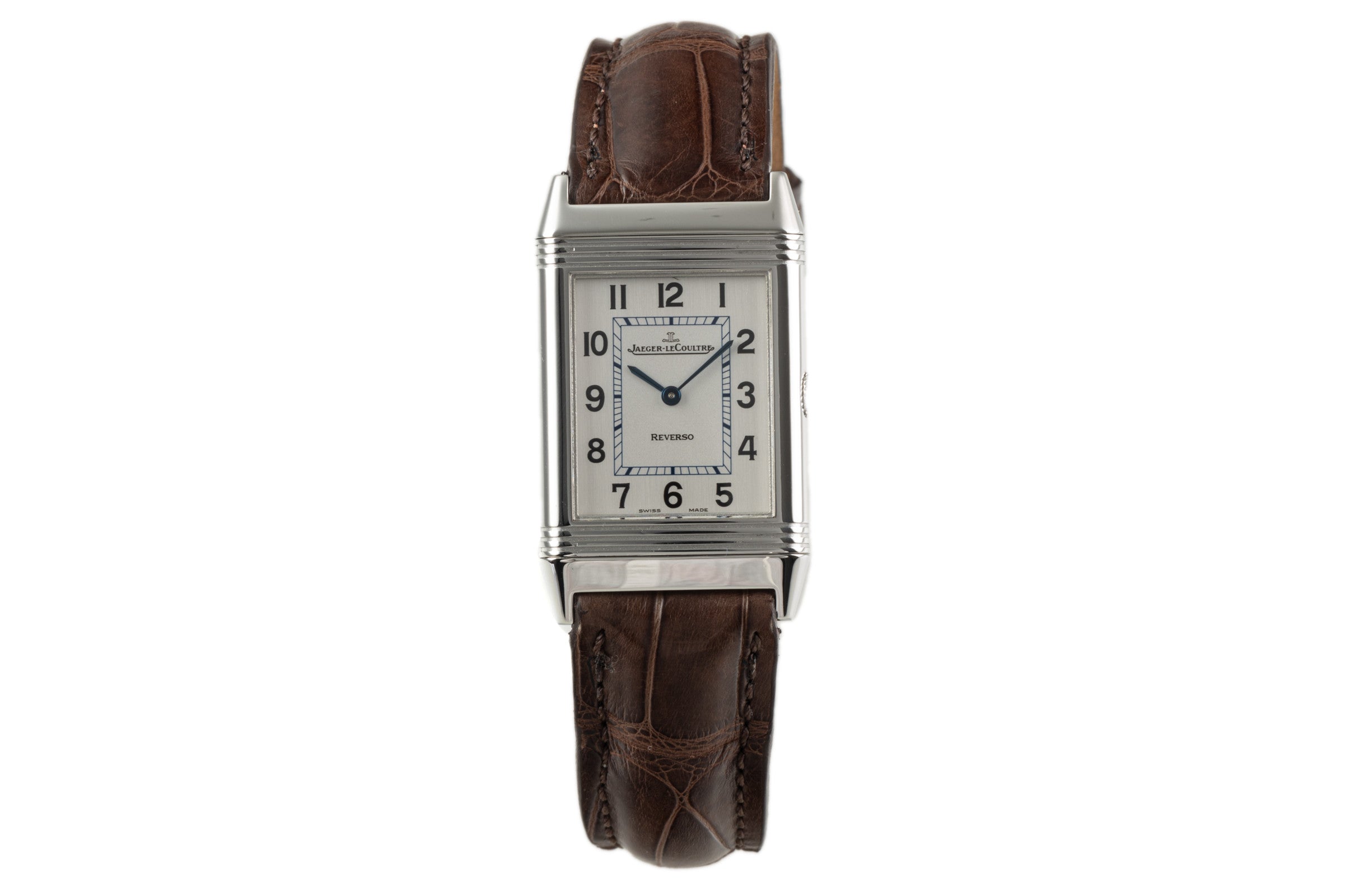 Jaeger LeCoultre Reverso acier à remontage manuel montre pour hommes Q2508410, 252.8.86 LP: 8450EUR  [2304358]