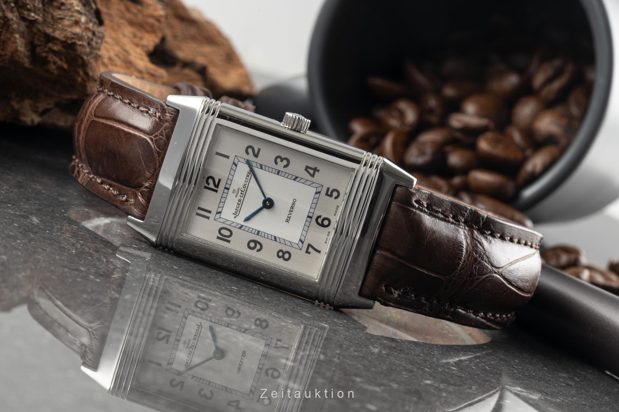 Jaeger LeCoultre Reverso acier à remontage manuel montre pour hommes Q2508410, 252.8.86 LP: 8450EUR  [2304358]