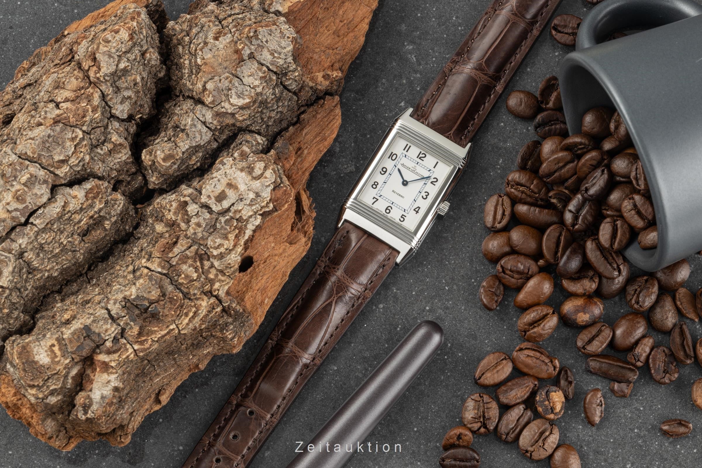 Jaeger LeCoultre Reverso acier à remontage manuel montre pour hommes Q2508410, 252.8.86 LP: 8450EUR  [2304358]