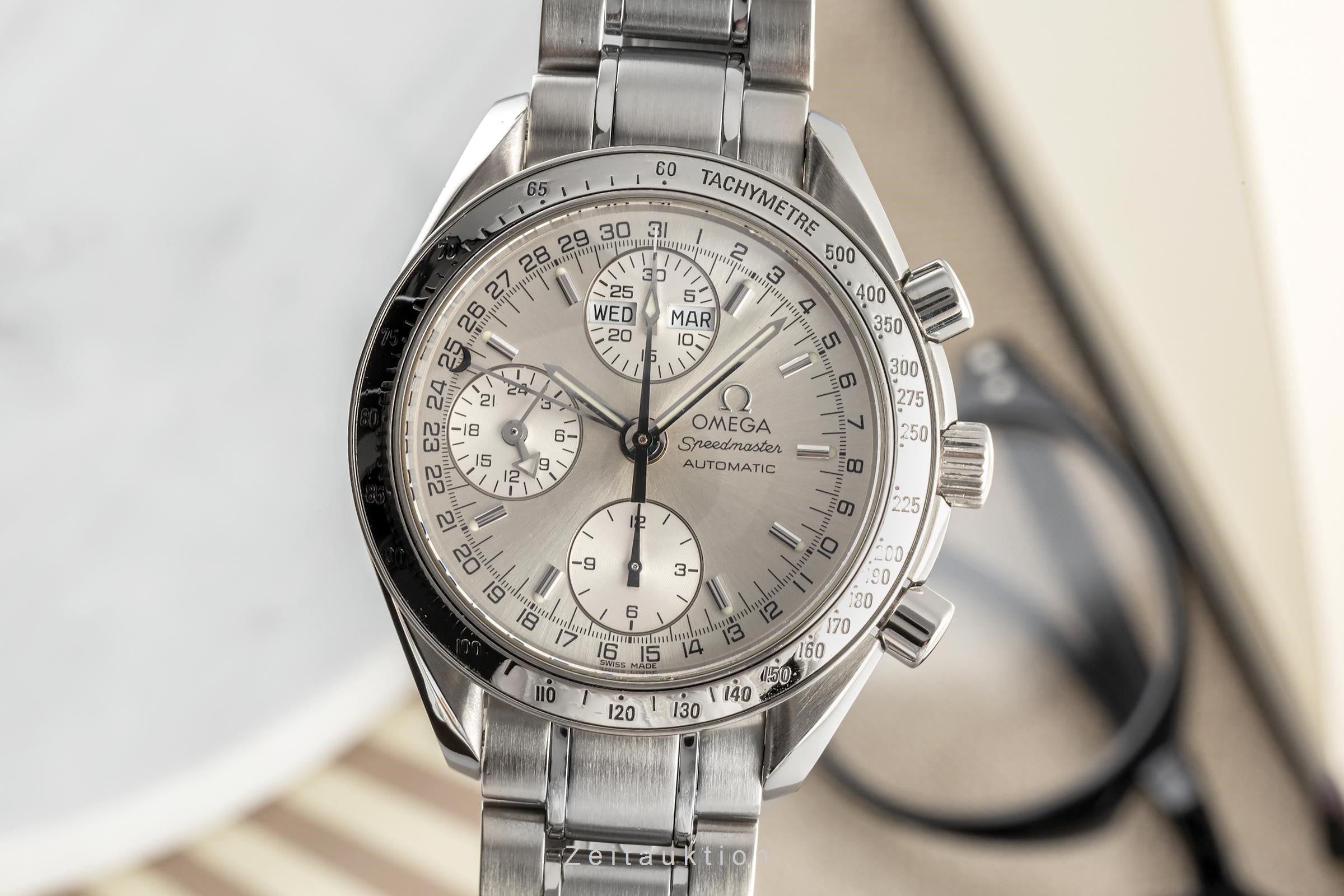 Omega Speedmaster chronograph steel automatic men's watch 3523.30.00 LP: 6100EUR  [2304392]
