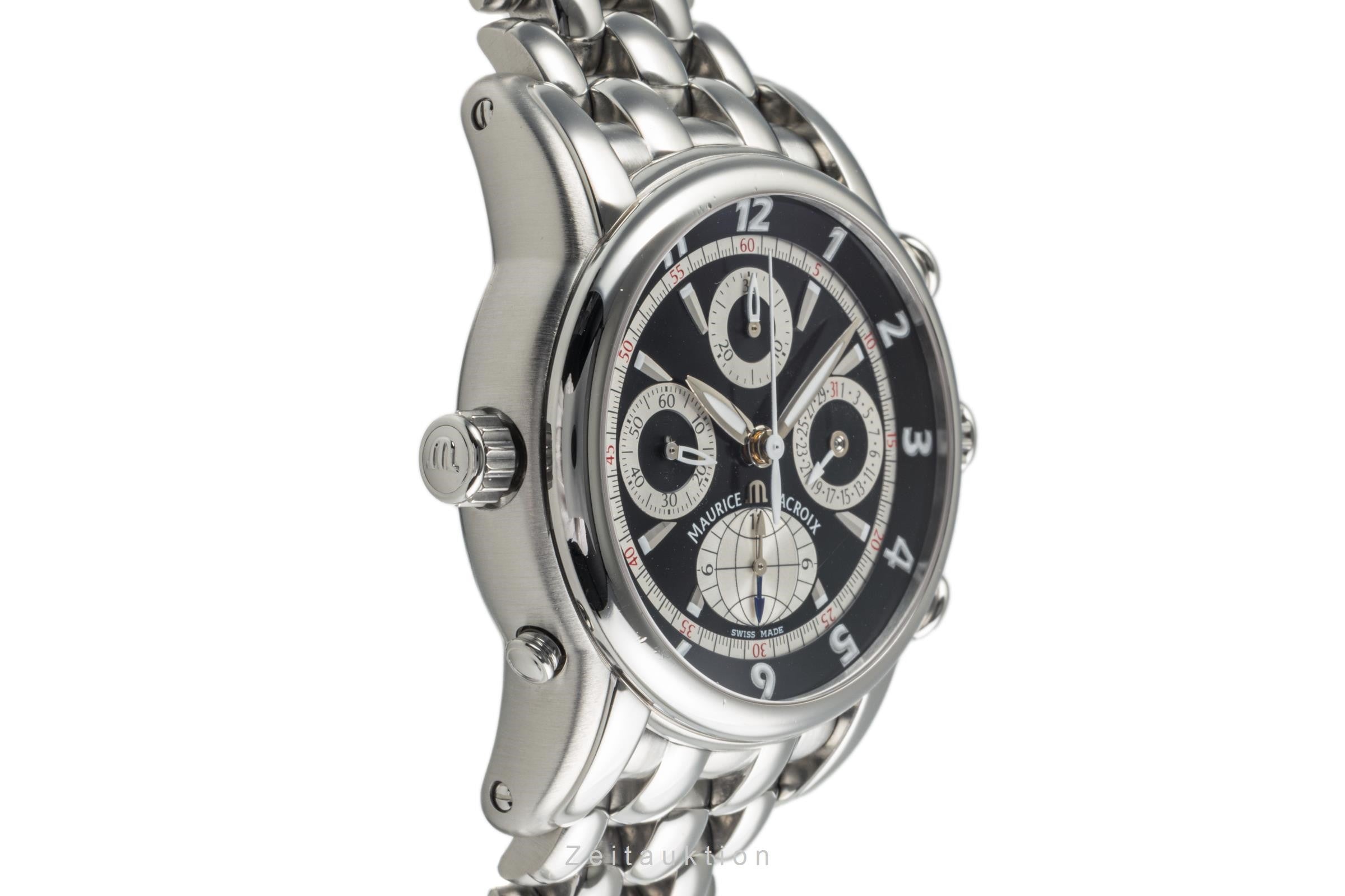 Maurice Lacroix Masterpiece Chrono Globe Chronograph Herrenuhr Ref. MP6398 B&P [2304432]