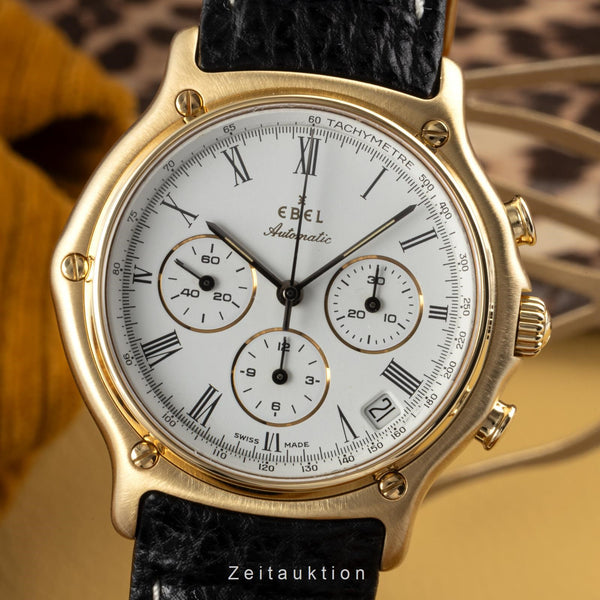 Ebel 1911 chronographe or 18 ct automatique montre pour hommes 8134901  [2304448]