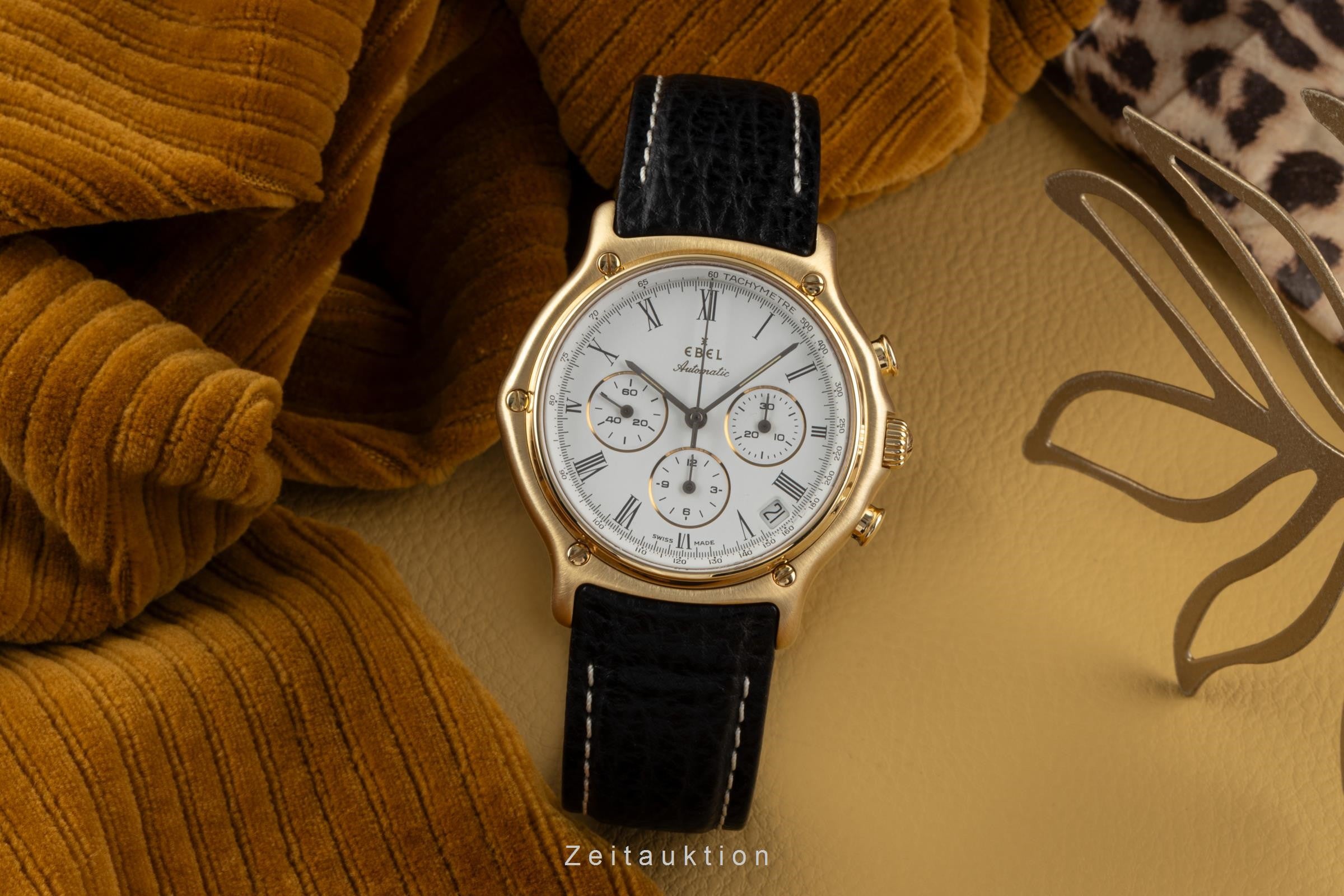 Ebel 1911 chronographe or 18 ct automatique montre pour hommes 8134901  [2304448]