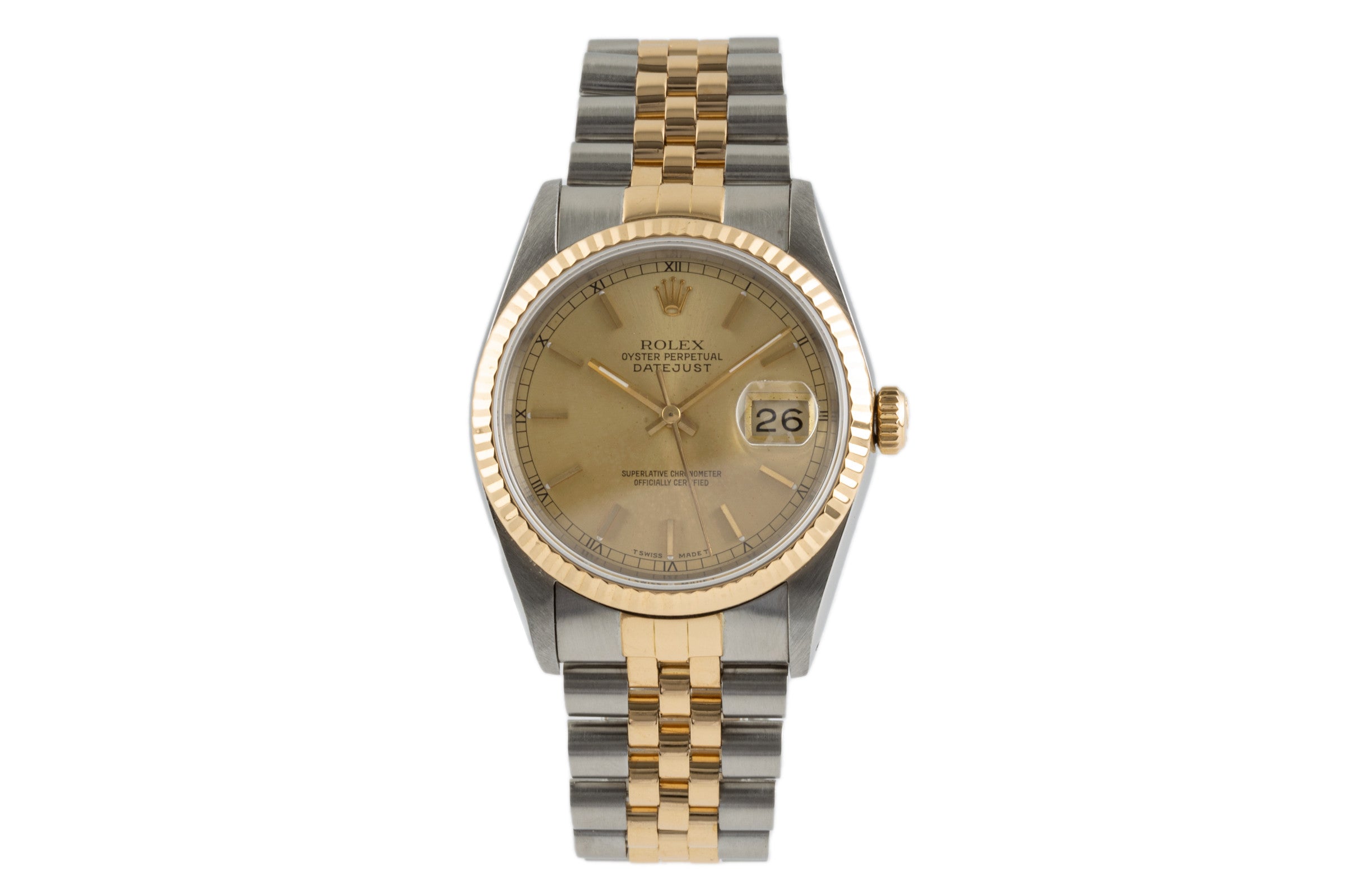 Rolex Datejust acciaio / oro automatismo orologio da uomo 16233 LP: 12450EUR  [2304451]