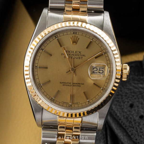 Rolex Datejust acciaio / oro automatismo orologio da uomo 16233 LP: 12450EUR  [2304451]