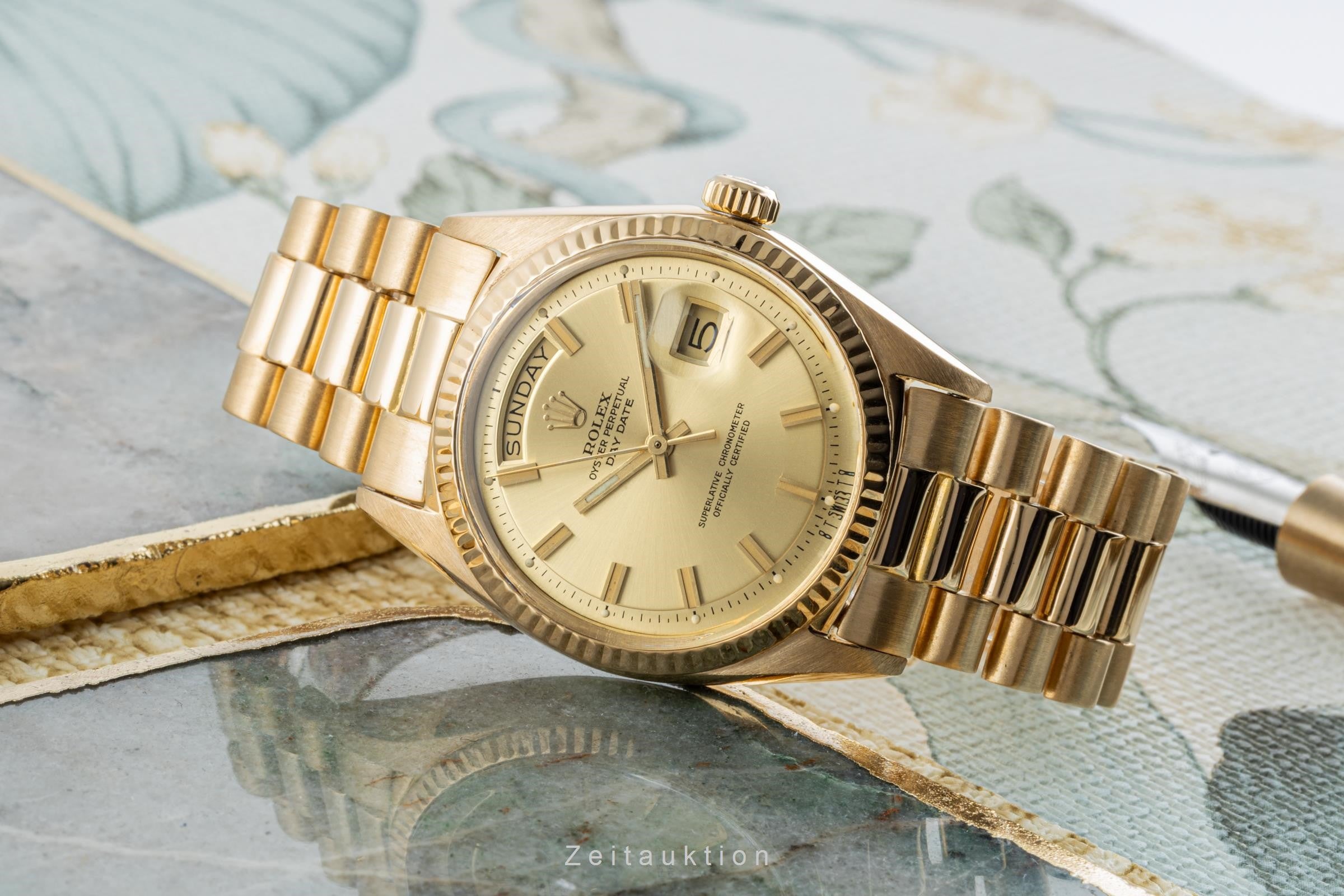 Rolex Day-Date 18k (0,750) Gelbgold Automatik Herrenuhr Ref. 1803 VP: 34400,- € [2304527]