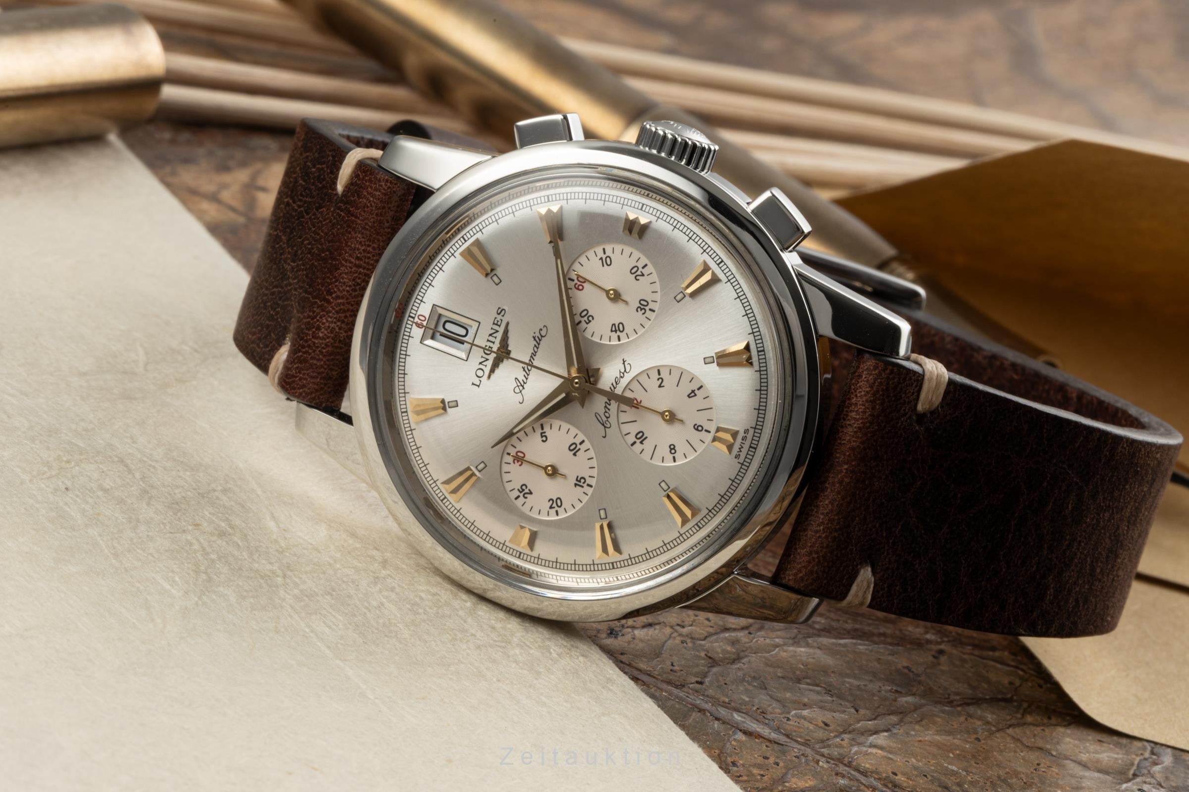 Longines Conquest chronograph steel automatic L1