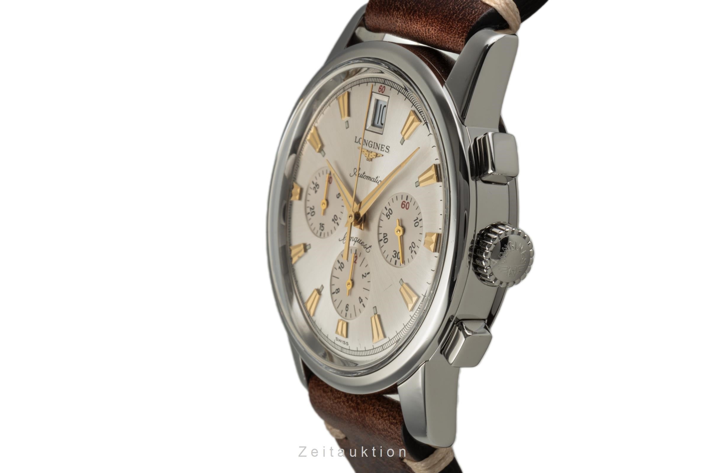 Longines Conquest Heritage Chronograph Automatik Herrenuhr L1.641.4 Klassiker [2304532]