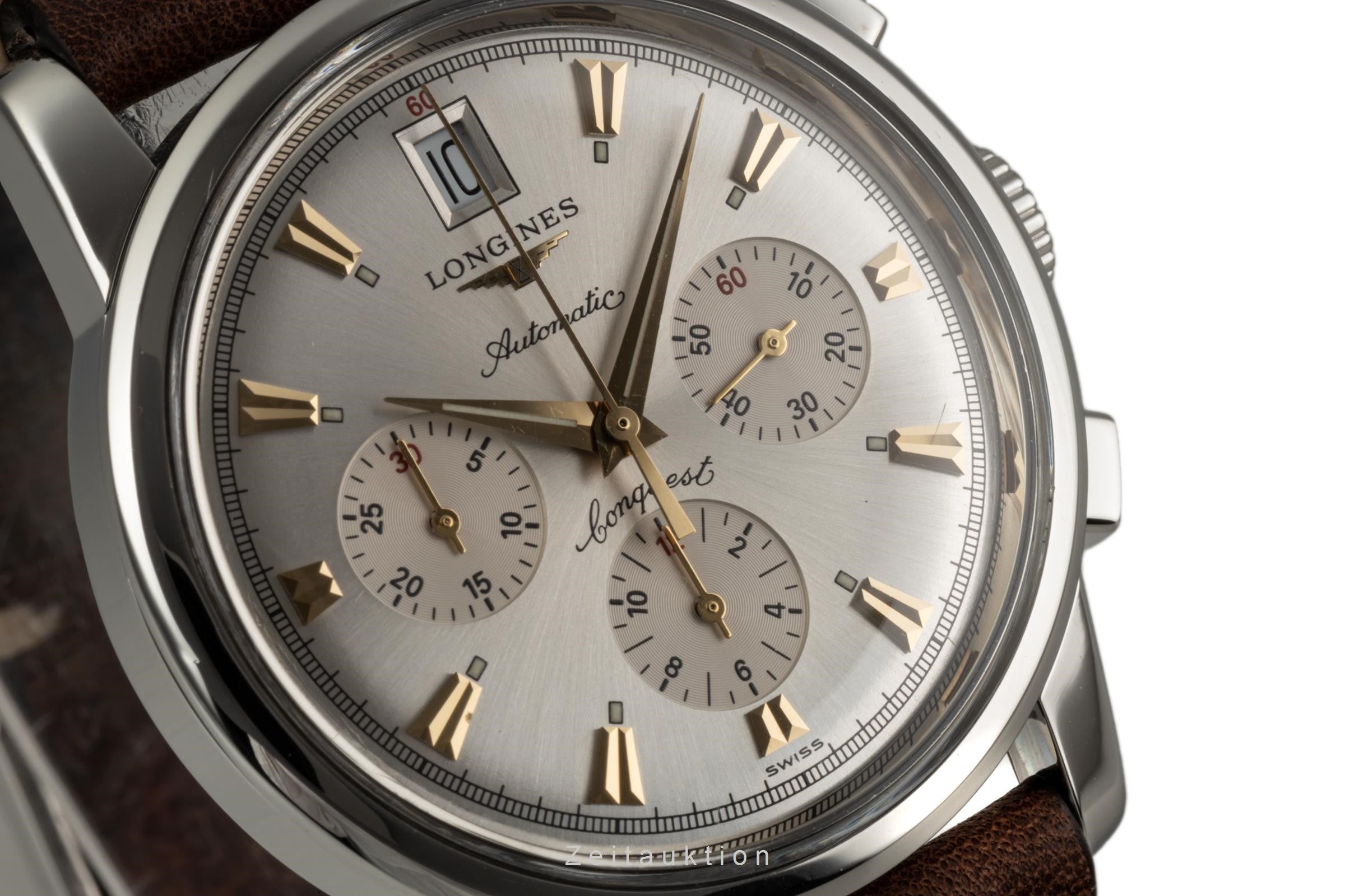 Longines Conquest Heritage Chronograph Automatik Herrenuhr L1.641.4 Klassiker [2304532]