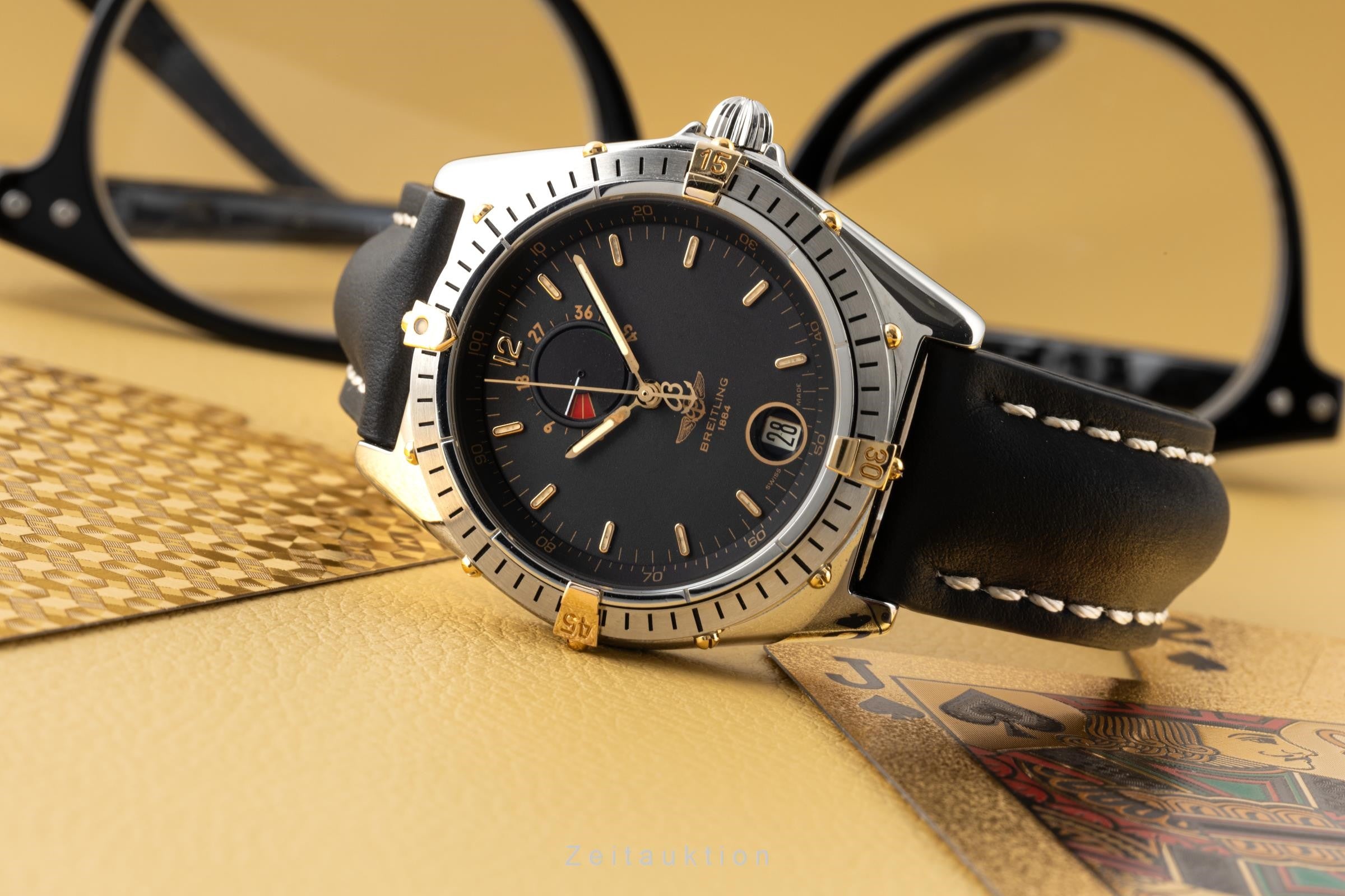 Breitling Windrider steel / gold automatic men's watch B14047, 81980  [2304534]