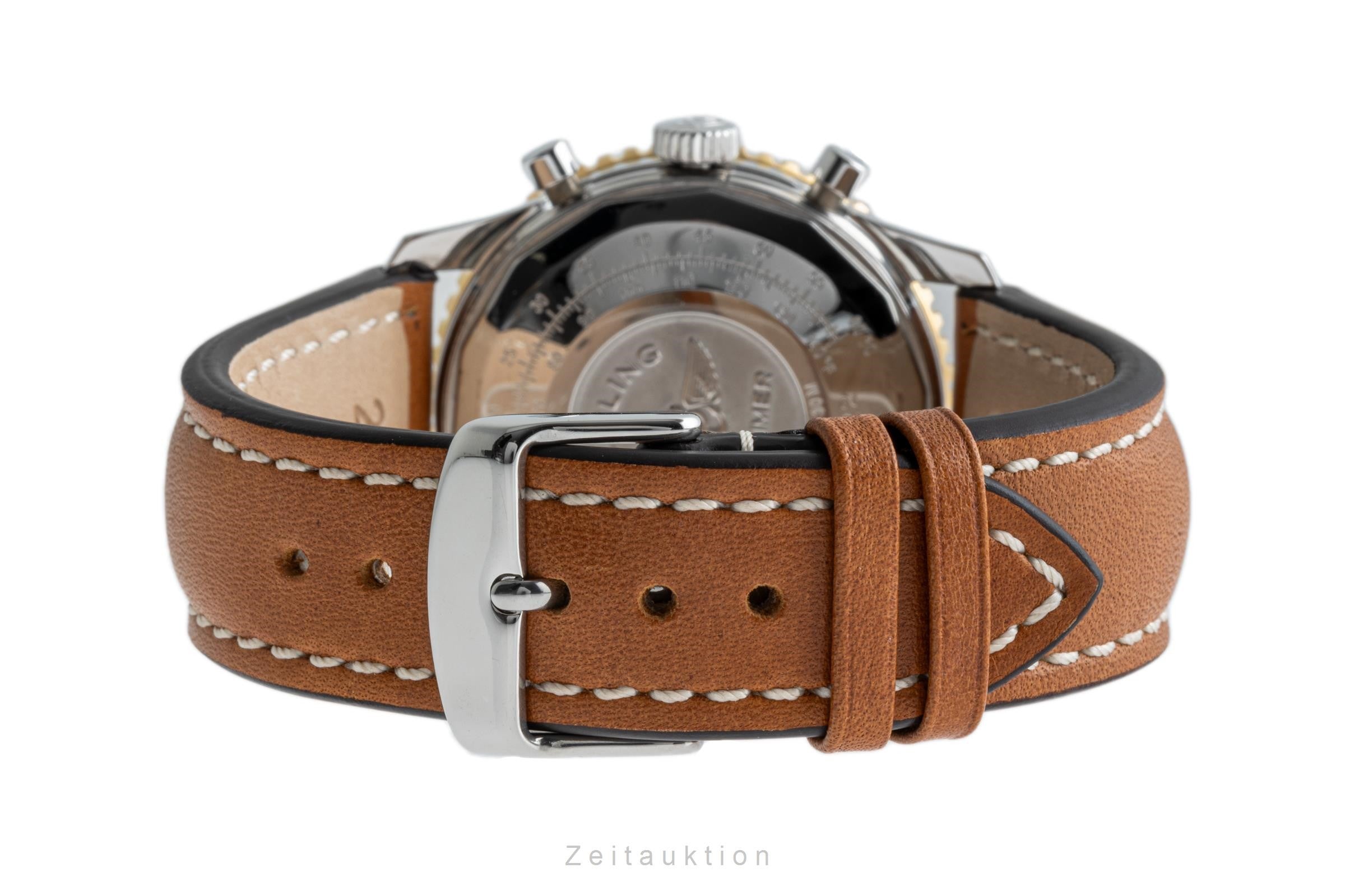 Breitling Old Navitimer chronograph steel / gold automatic men's watch D13022  [2304572]