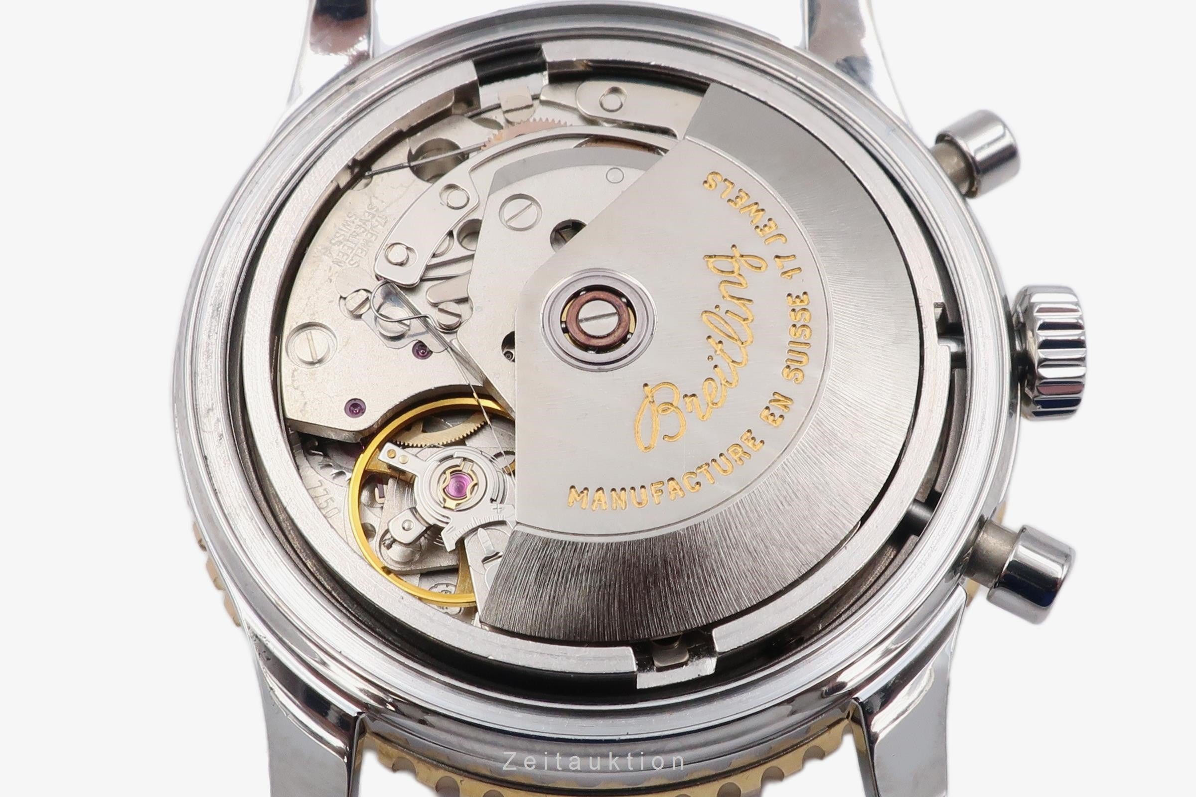 Breitling Old Navitimer chronograph steel / gold automatic men's watch D13022  [2304572]