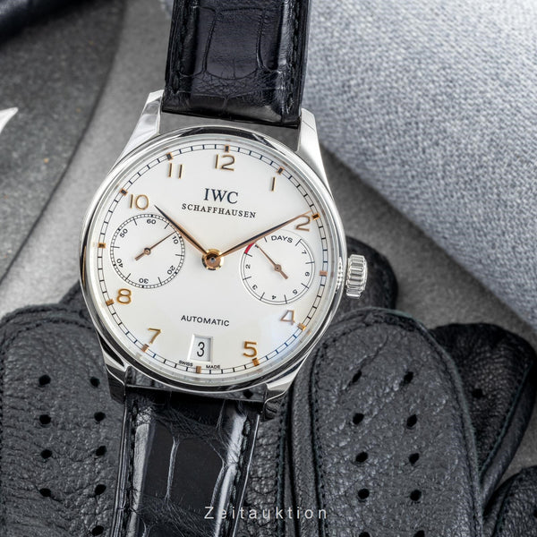 IWC Portugieser acier automatique montre pour hommes IW500114 LP: 13300EUR  [2304582]