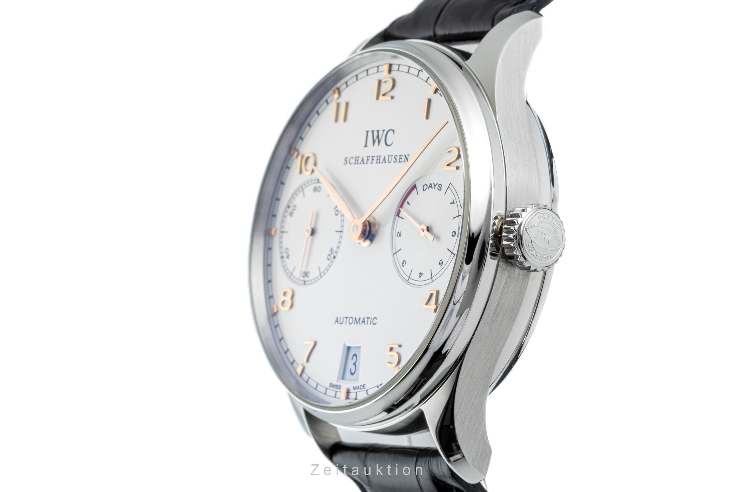 IWC Portugieser acier automatique montre pour hommes IW500114 LP: 13300EUR  [2304582]
