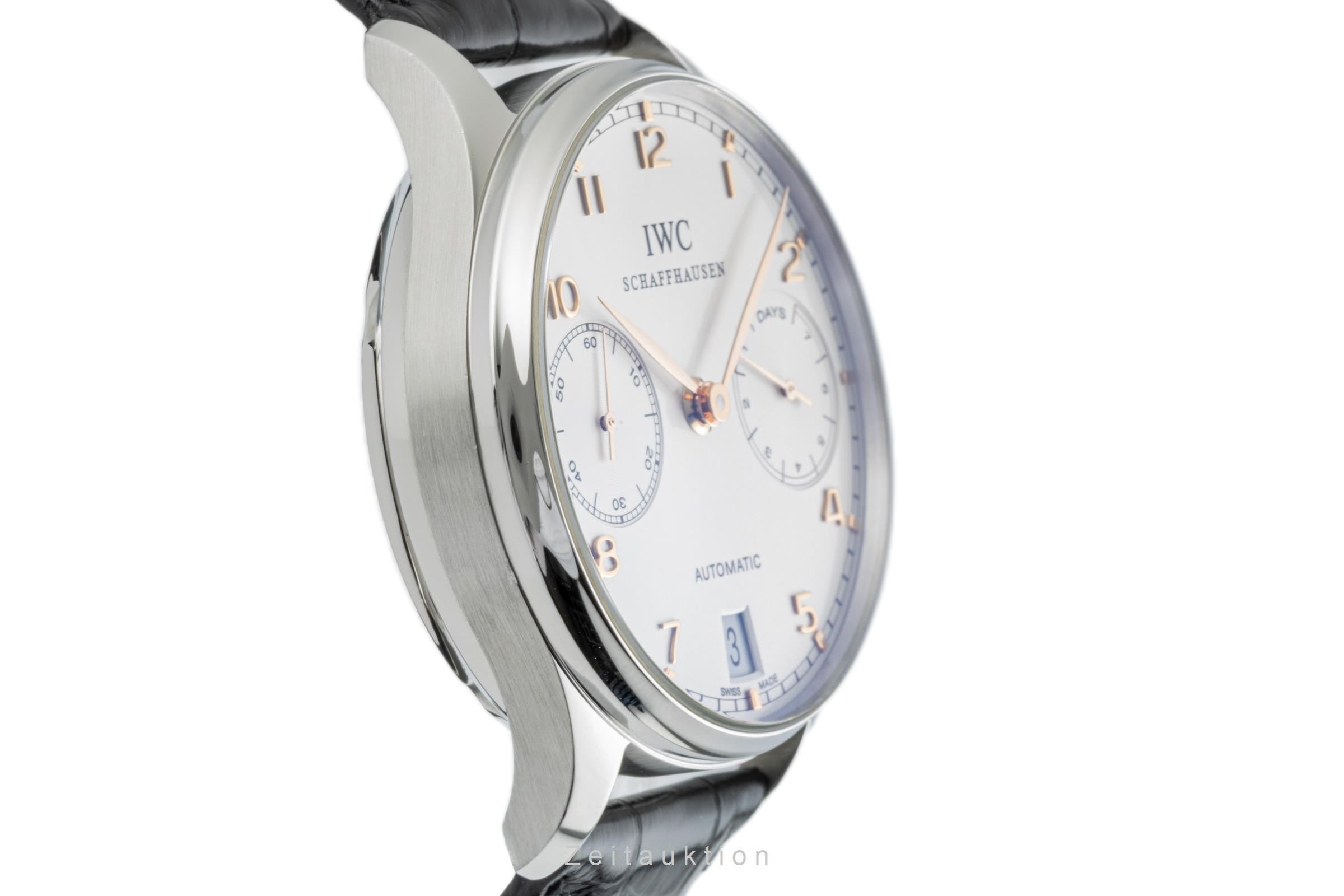 IWC Portugieser acier automatique montre pour hommes IW500114 LP: 13300EUR  [2304582]